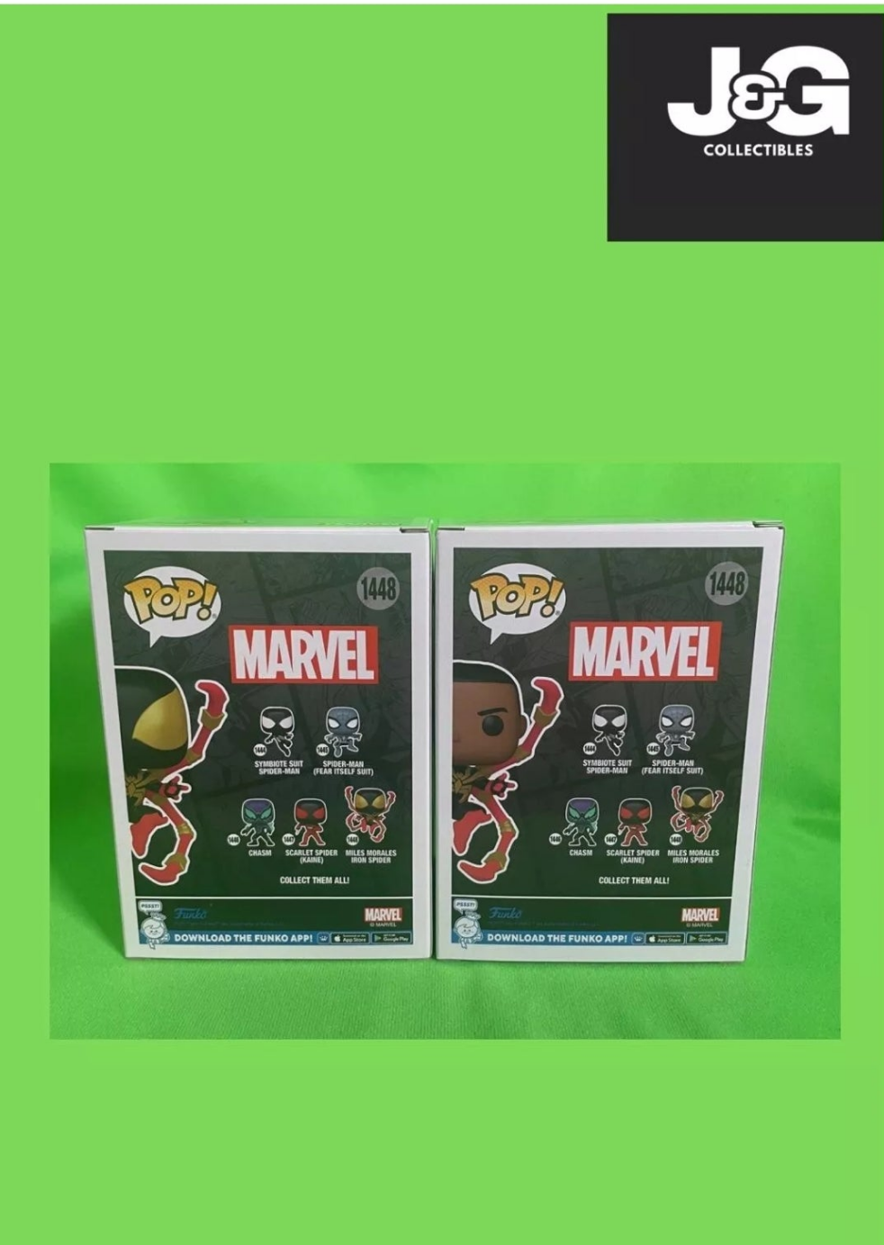 Funko Pop! Marvel Miles Morales Iron Spider Chase And Common Set