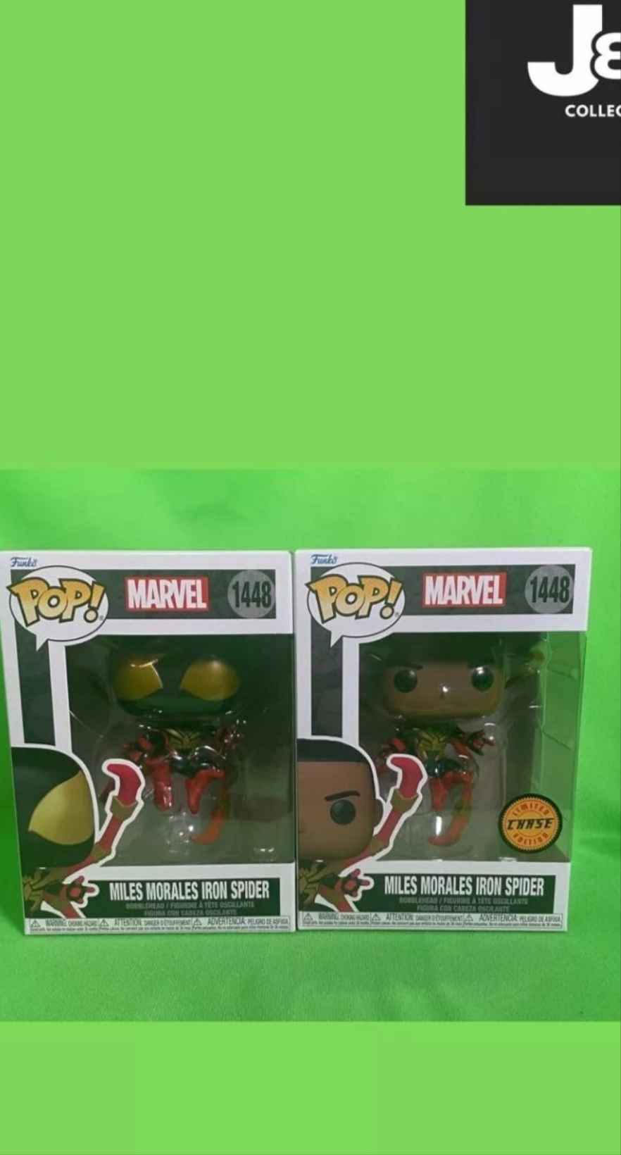 Funko Pop! Marvel Miles Morales Iron Spider Chase And Common Set