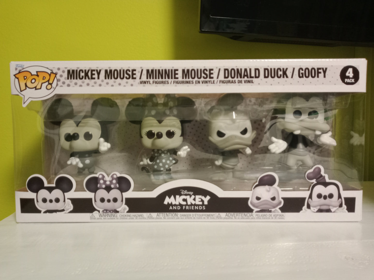 Funko Pop! Mickey and Friends 4 Pop! Set (Black and White)