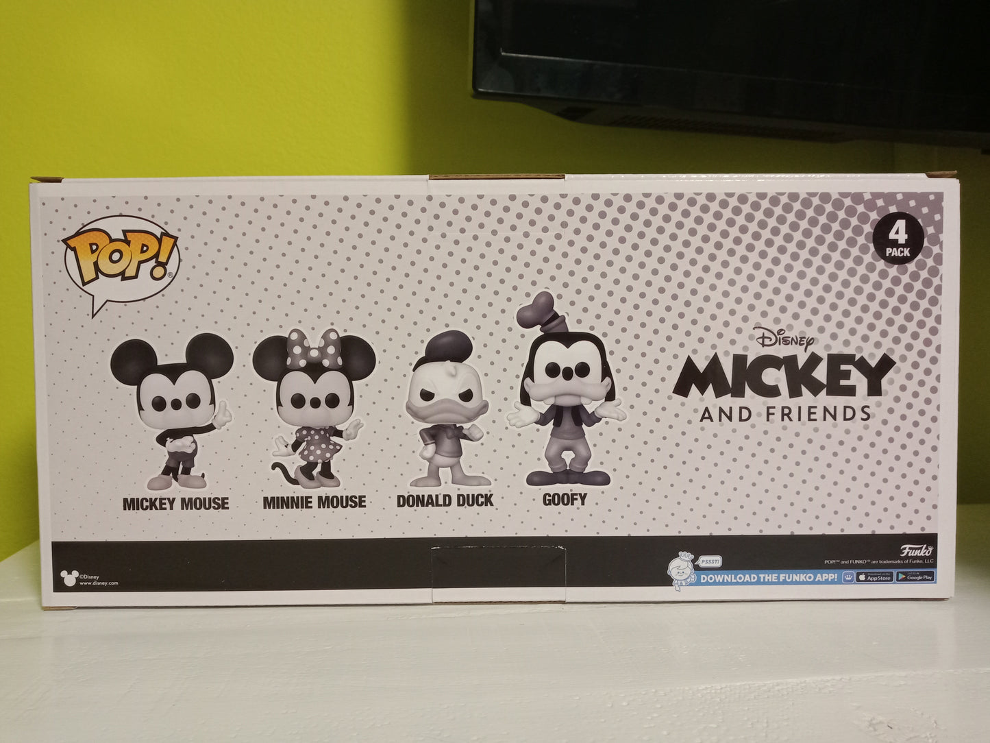 Funko Pop! Mickey and Friends 4 Pop! Set (Black and White)