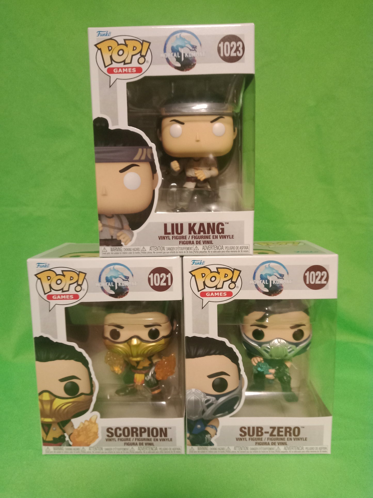 Funko Pop! Mortal Kombat 1 Funko Pop! Set (Sub-Zero, Scorpion, and Liu Kang)
