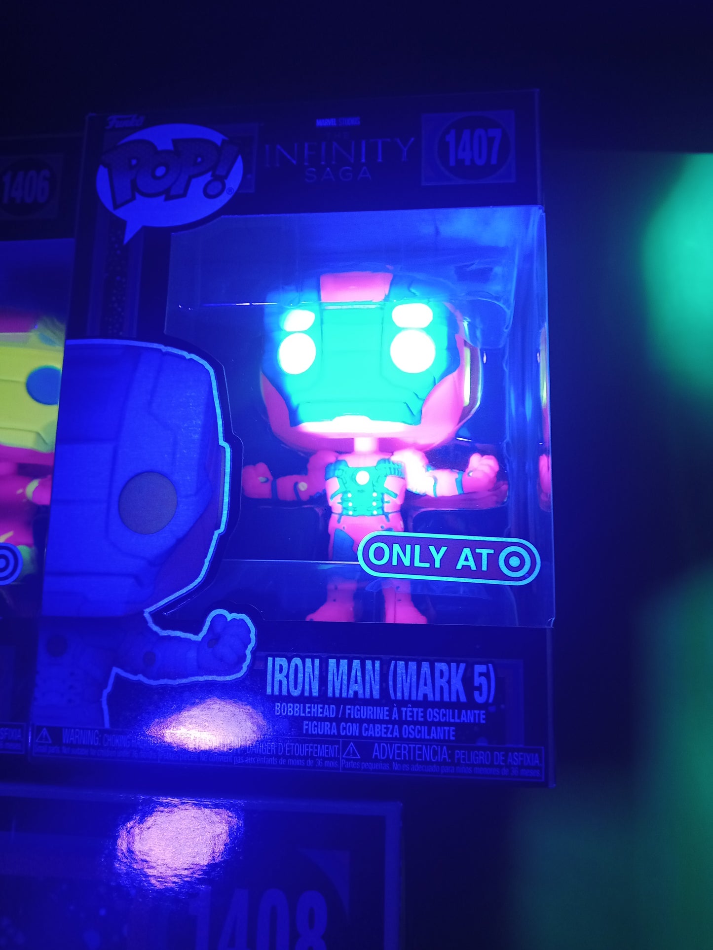 Funko Pop! Marvel Infinity Saga Series (Blacklight) Set