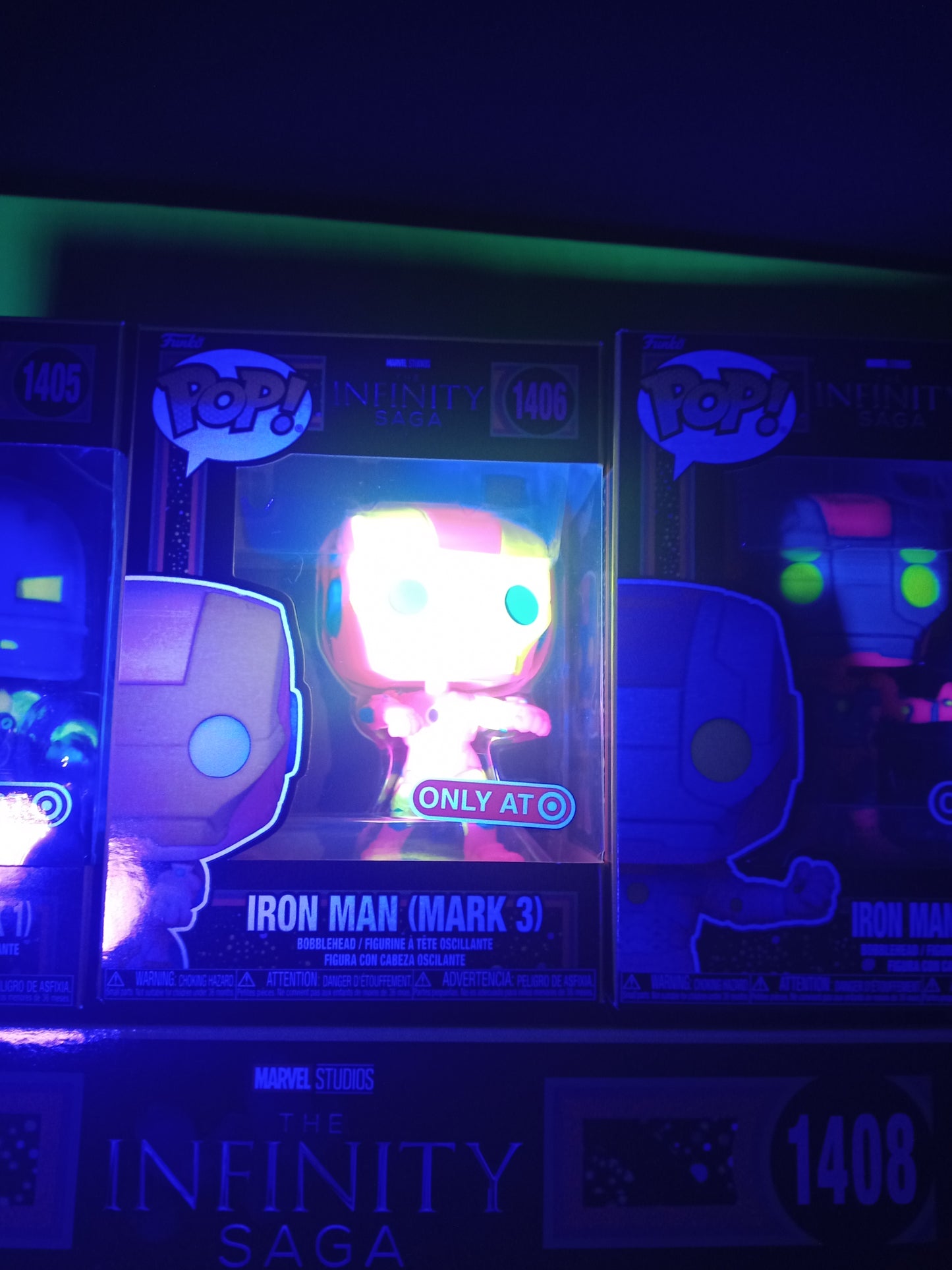 Funko Pop! Marvel Infinity Saga Series (Blacklight) Set