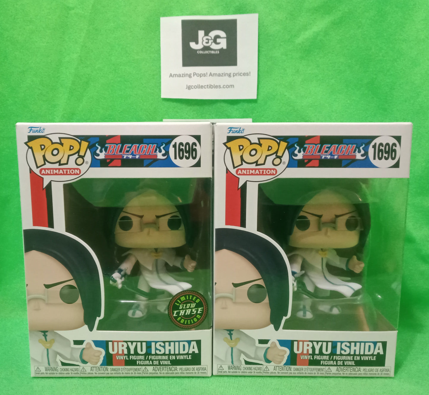 Funko Pop! Bleach Uryu Glow Chase and Common Set