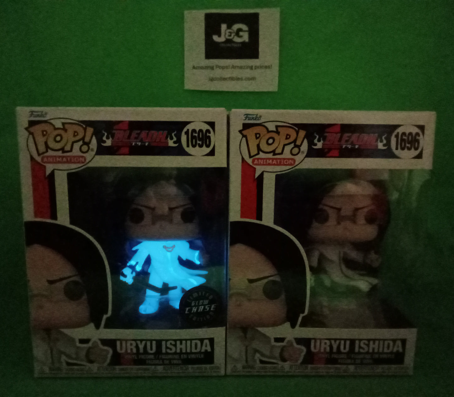 Funko Pop! Bleach Uryu Glow Chase and Common Set