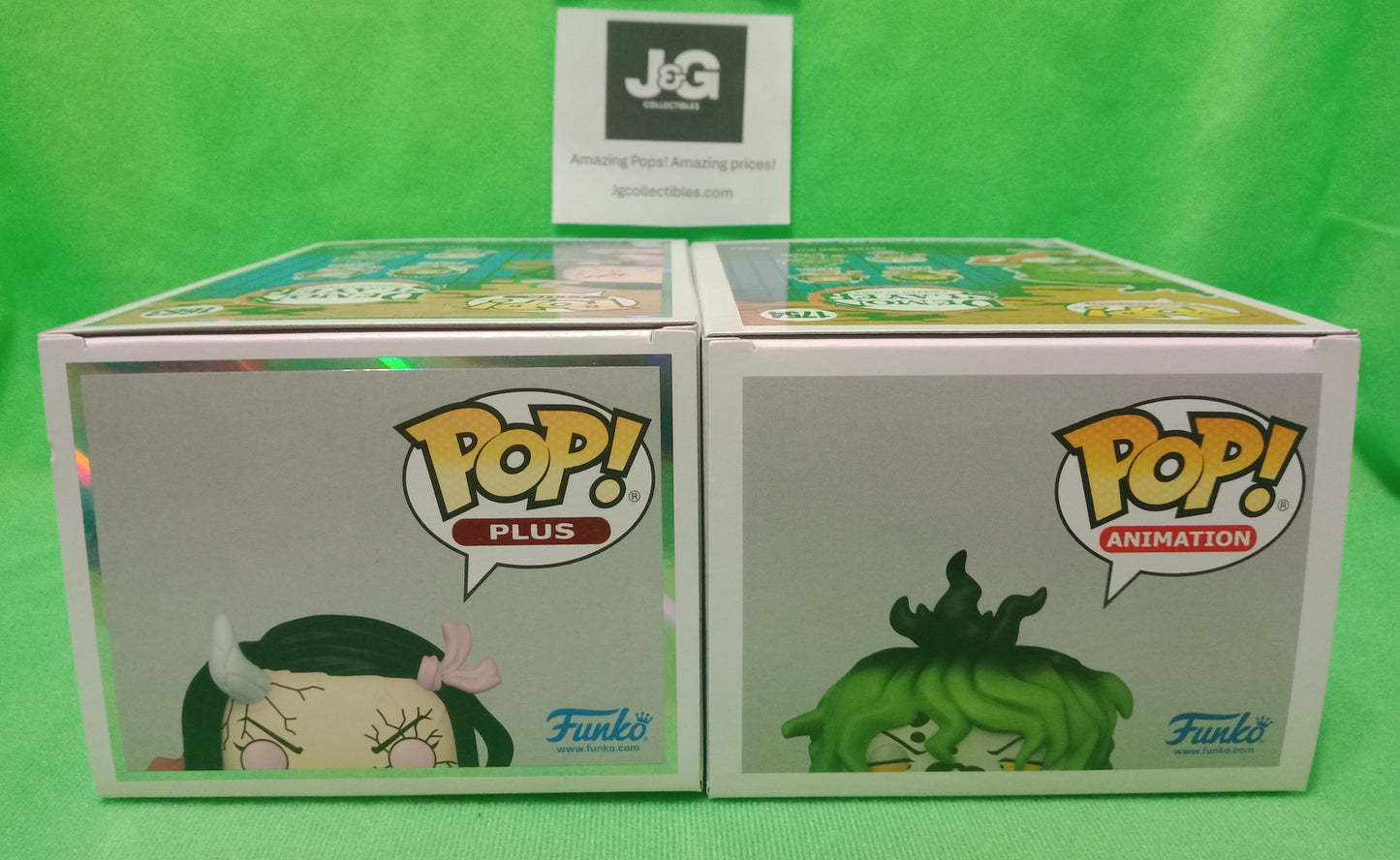 Funko Pop! Demon Slayer Gyutaro Exclusive and Nezuko Glow Exclusive