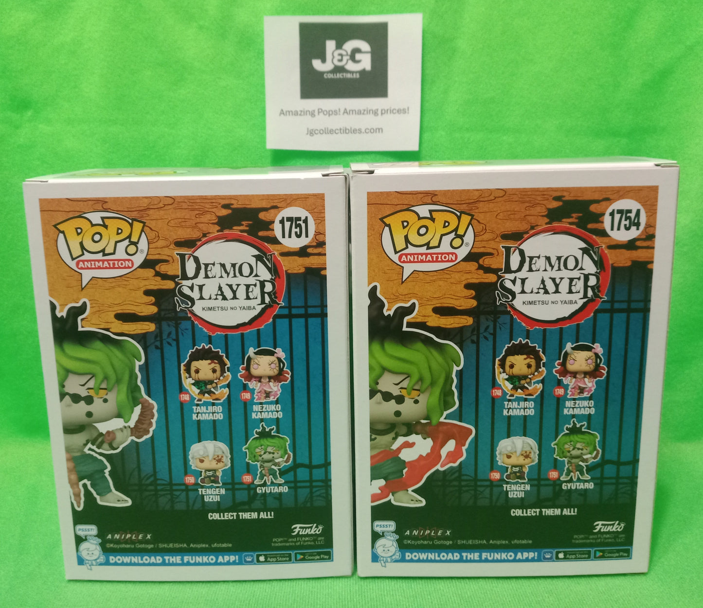 Funko Pop! Demon Slayer Gyutaro Common and Exclusive Set
