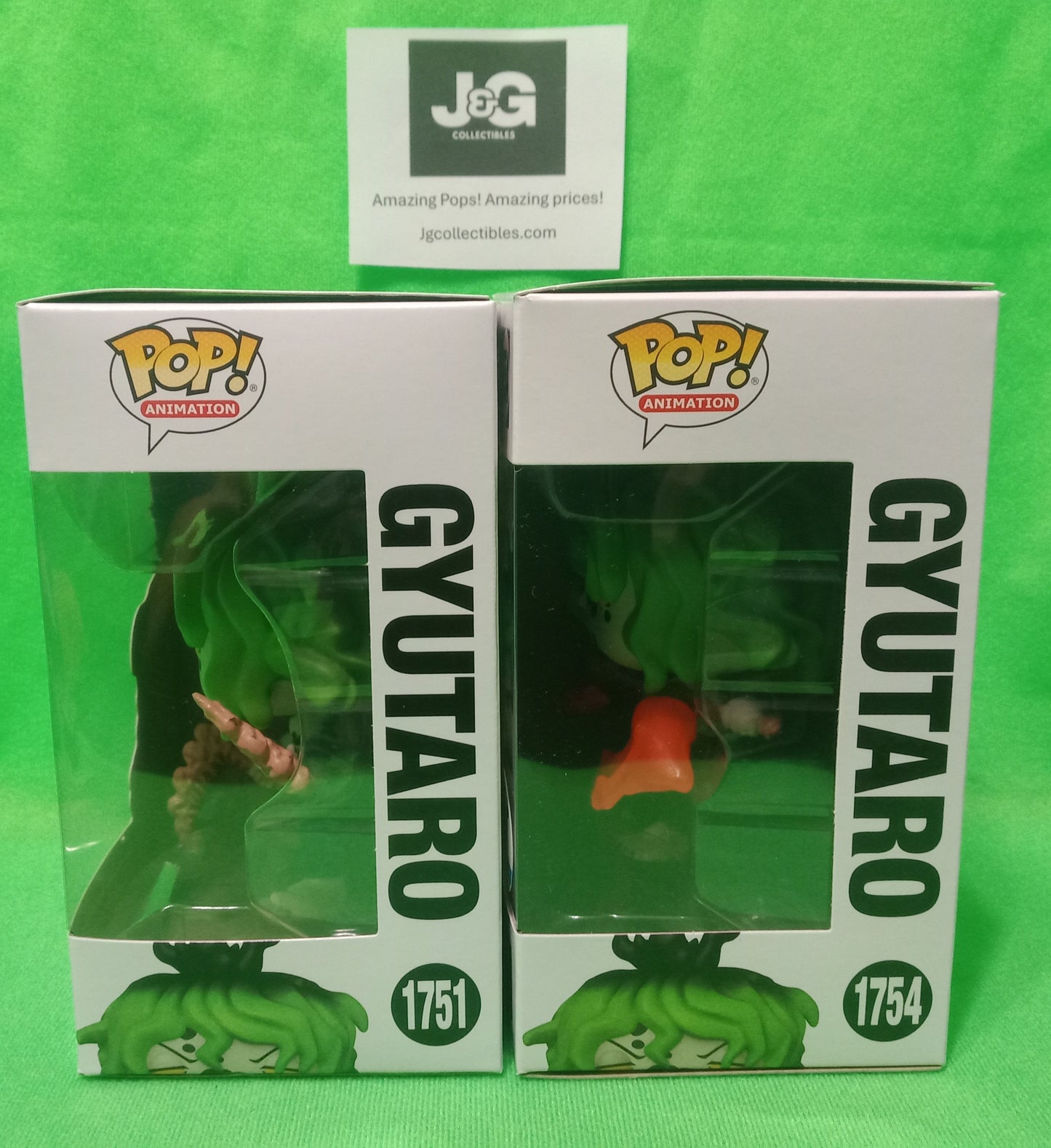 Funko Pop! Demon Slayer Gyutaro Common and Exclusive Set