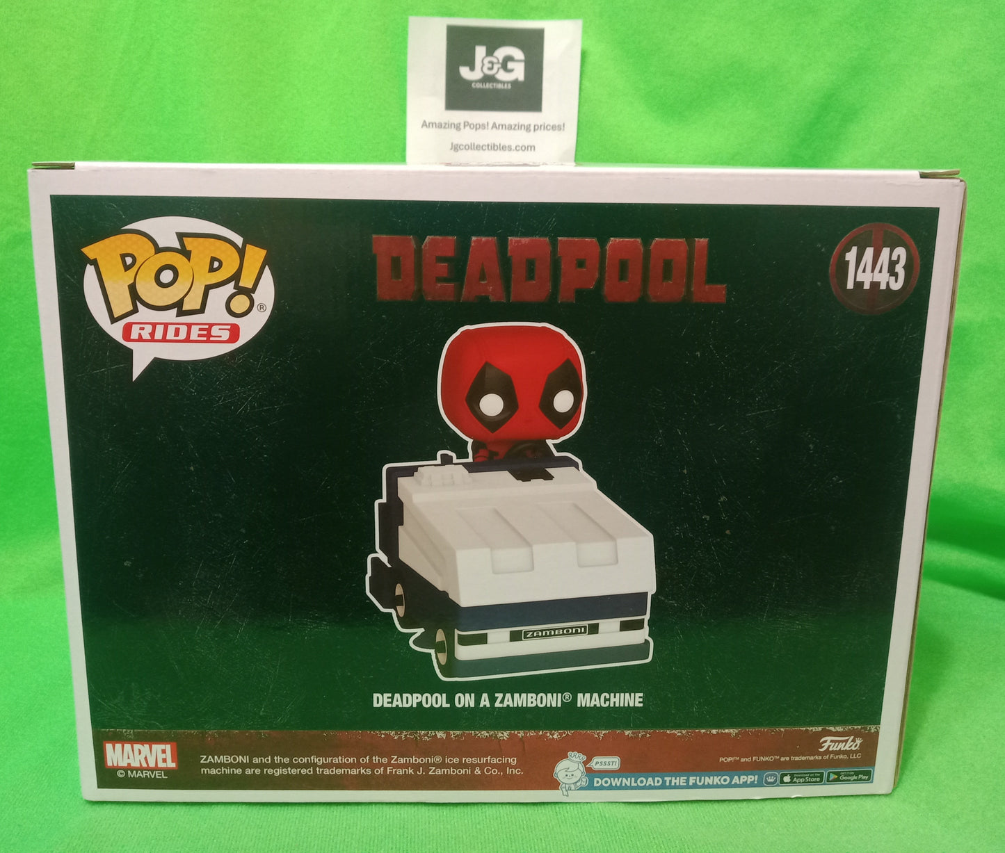 Funko Pop! Marvel Deadpool on Zamboni NYCC Machine Exclusive