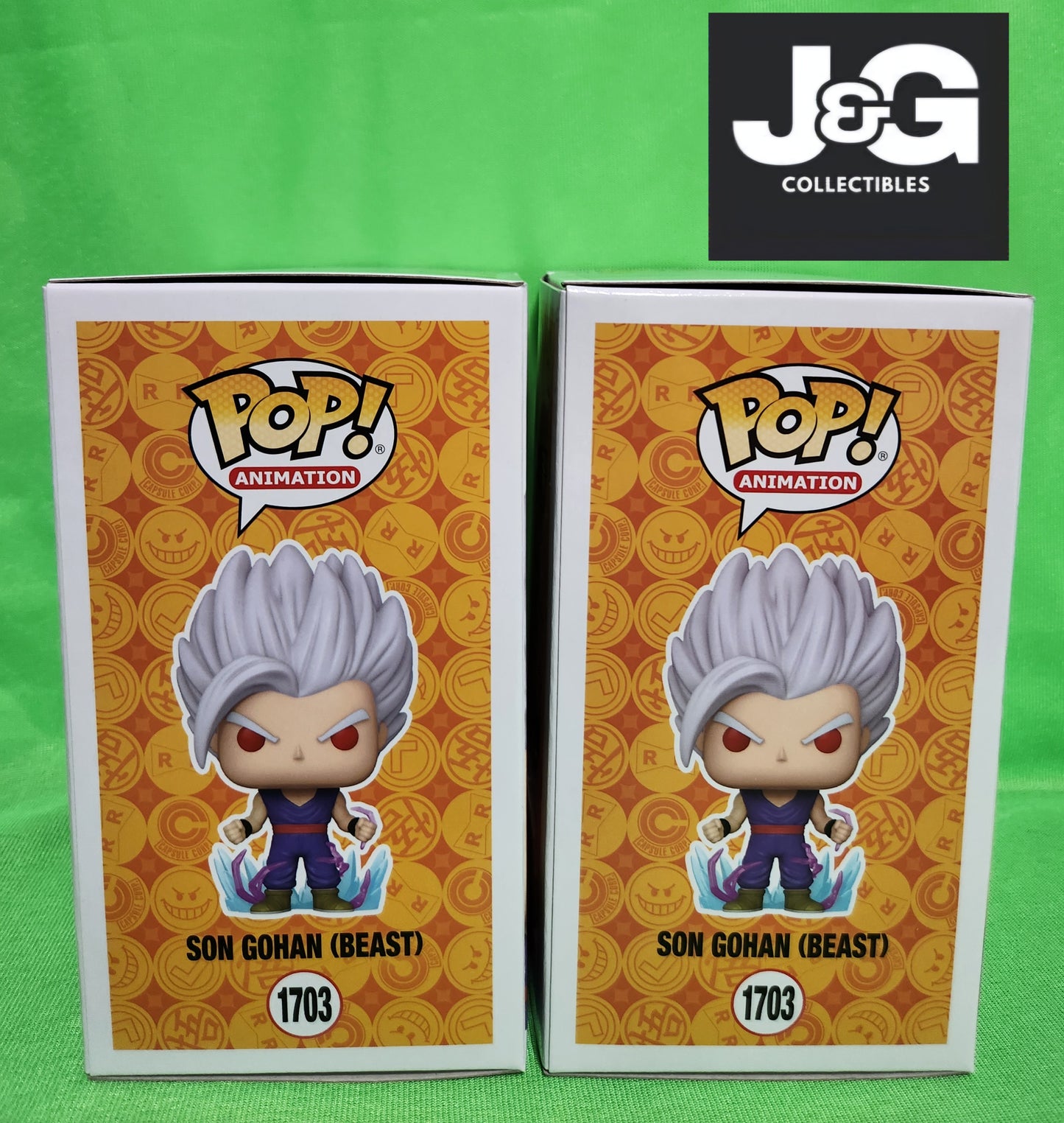 Funko Pop! Dragon Ball Son Gohan Beast Glow Chase And Common Set