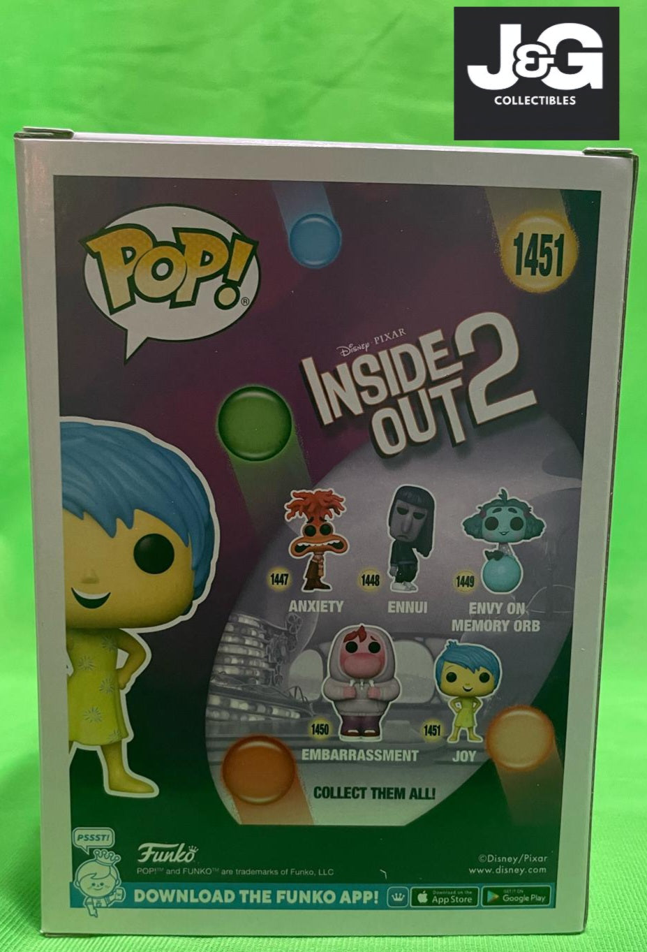 Funko Pop! Pixar Inside Out 2 Joy