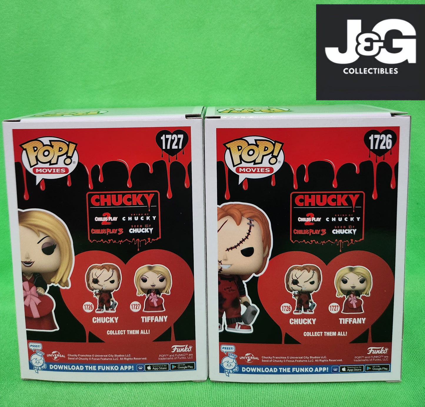Funko Pop! Chucky Valentines Chucky and Tiffany Set