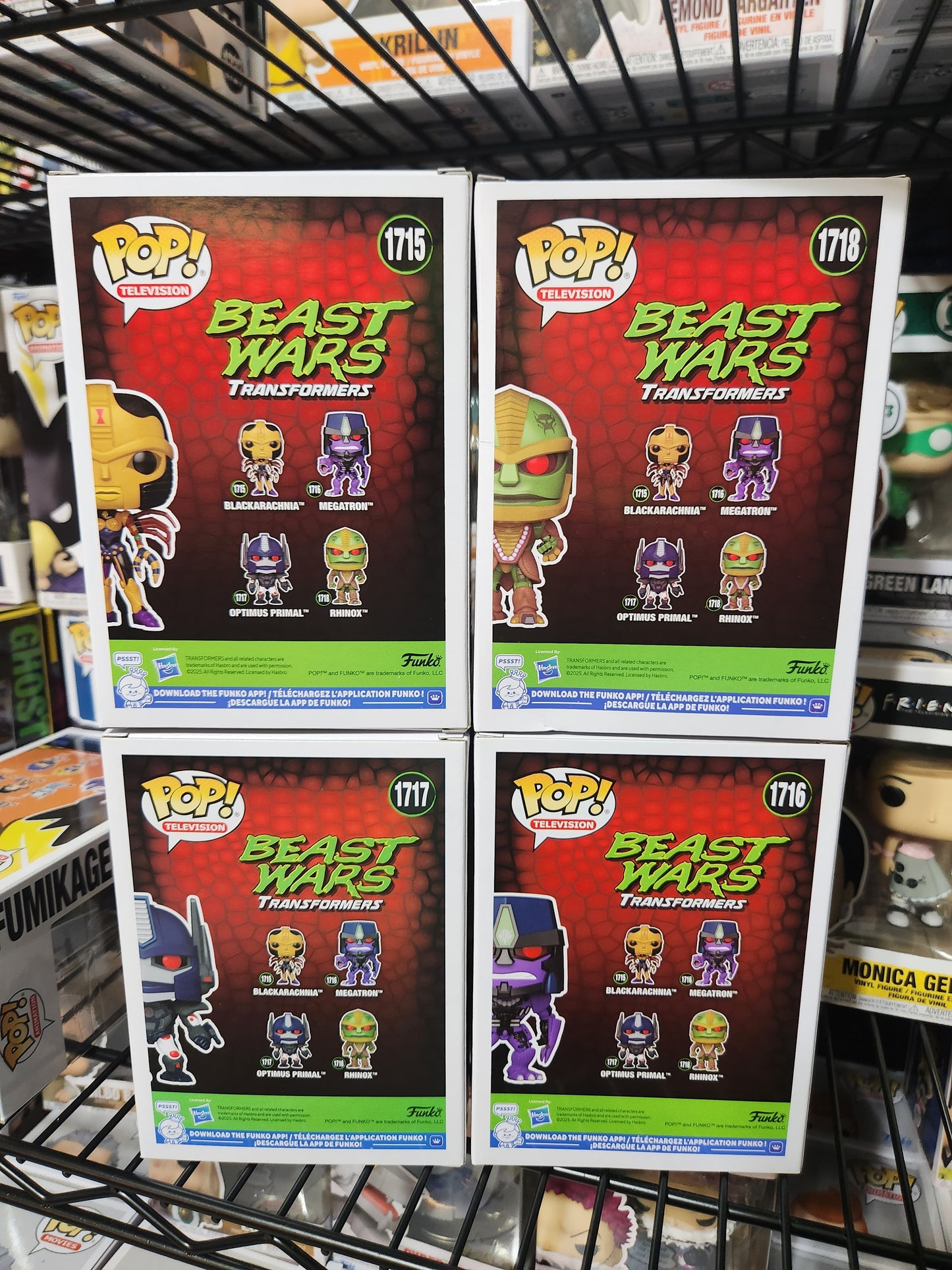 Funko Pop! Transformers Beast Wars Set Of 4 Pops