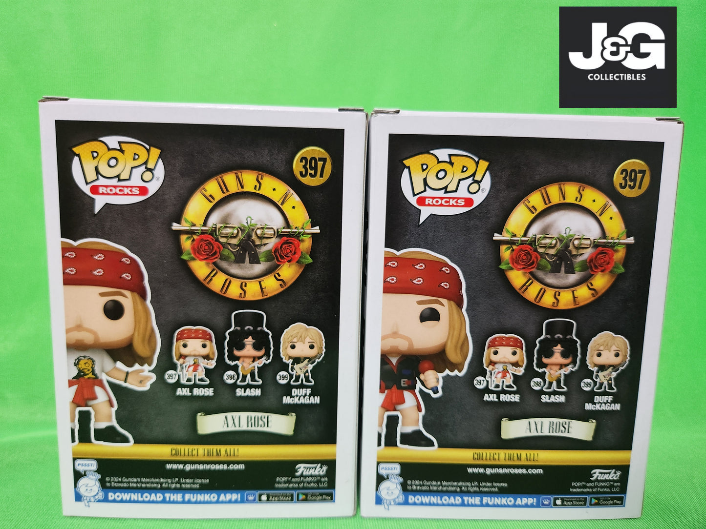 Funko Pop! Guns & Roses Axl Rose Chase And Common Set