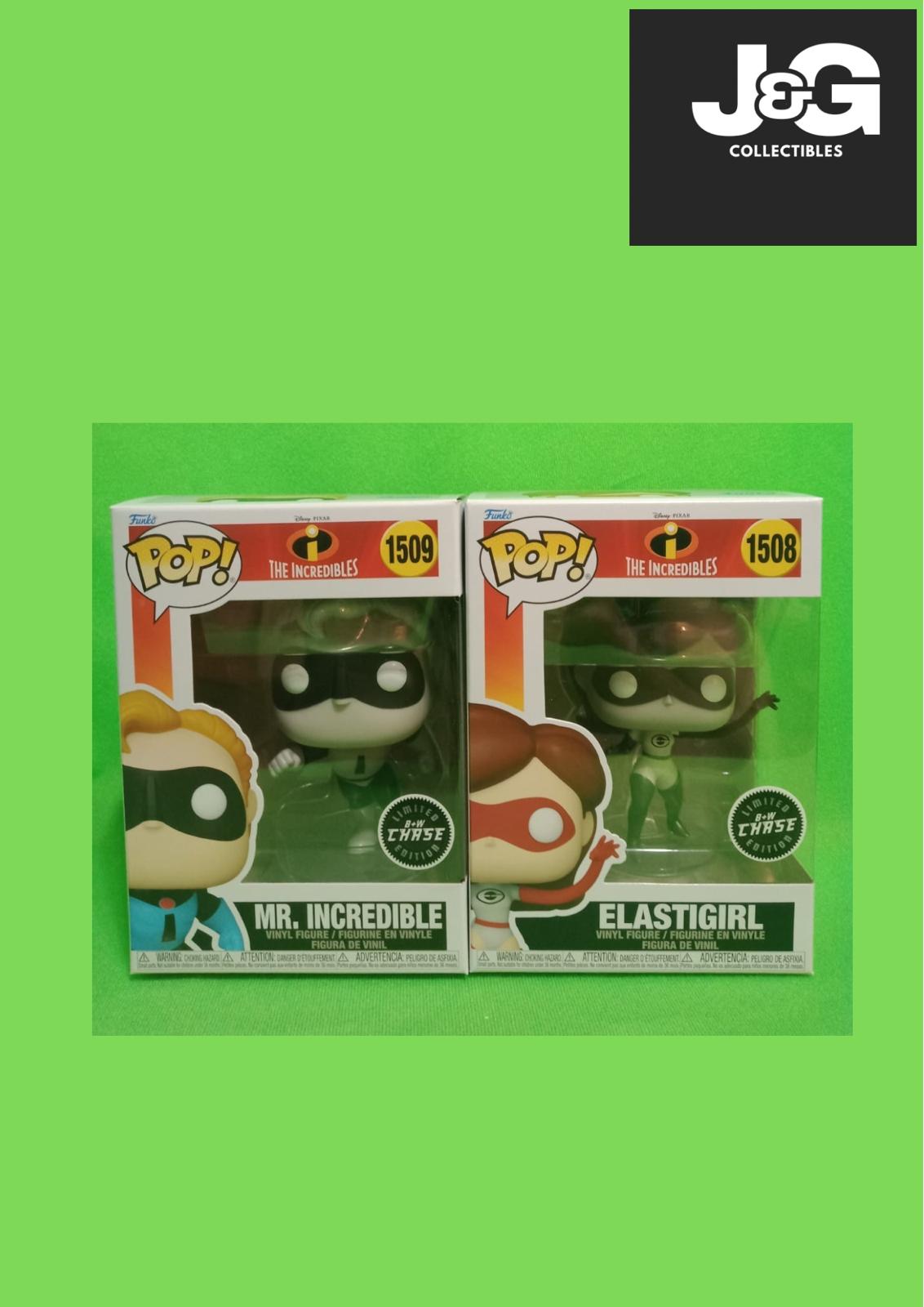 Funko Pop! The Incredibles Mr. Incredible And Elastigirl Chase Set