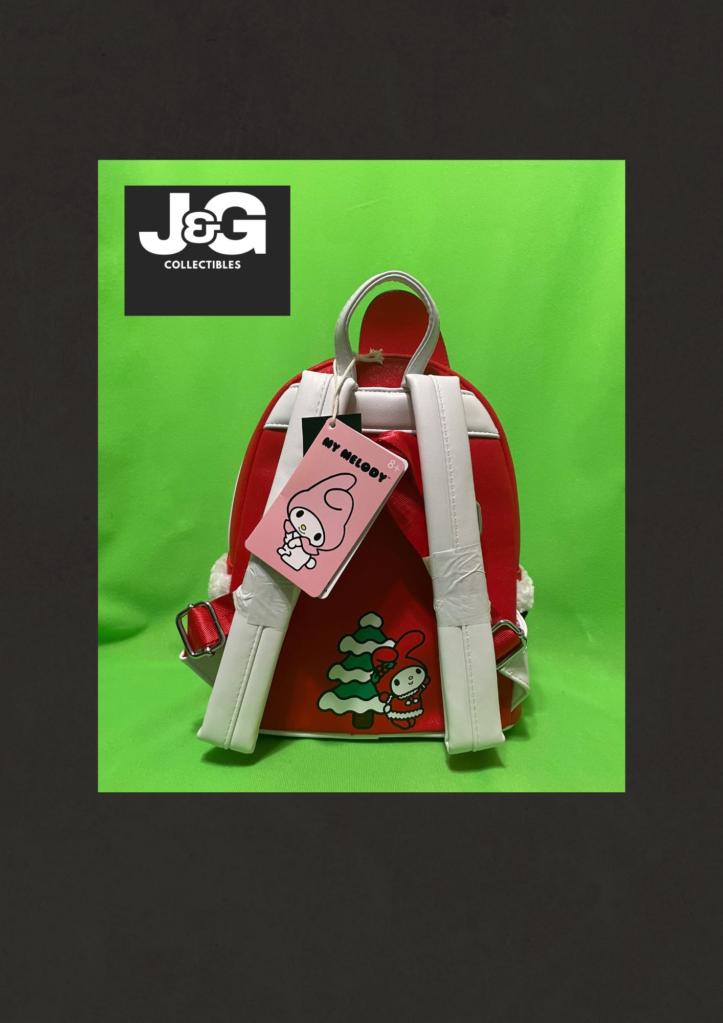 Loungefly My Melody Holiday Bell Winter Mini Backpack