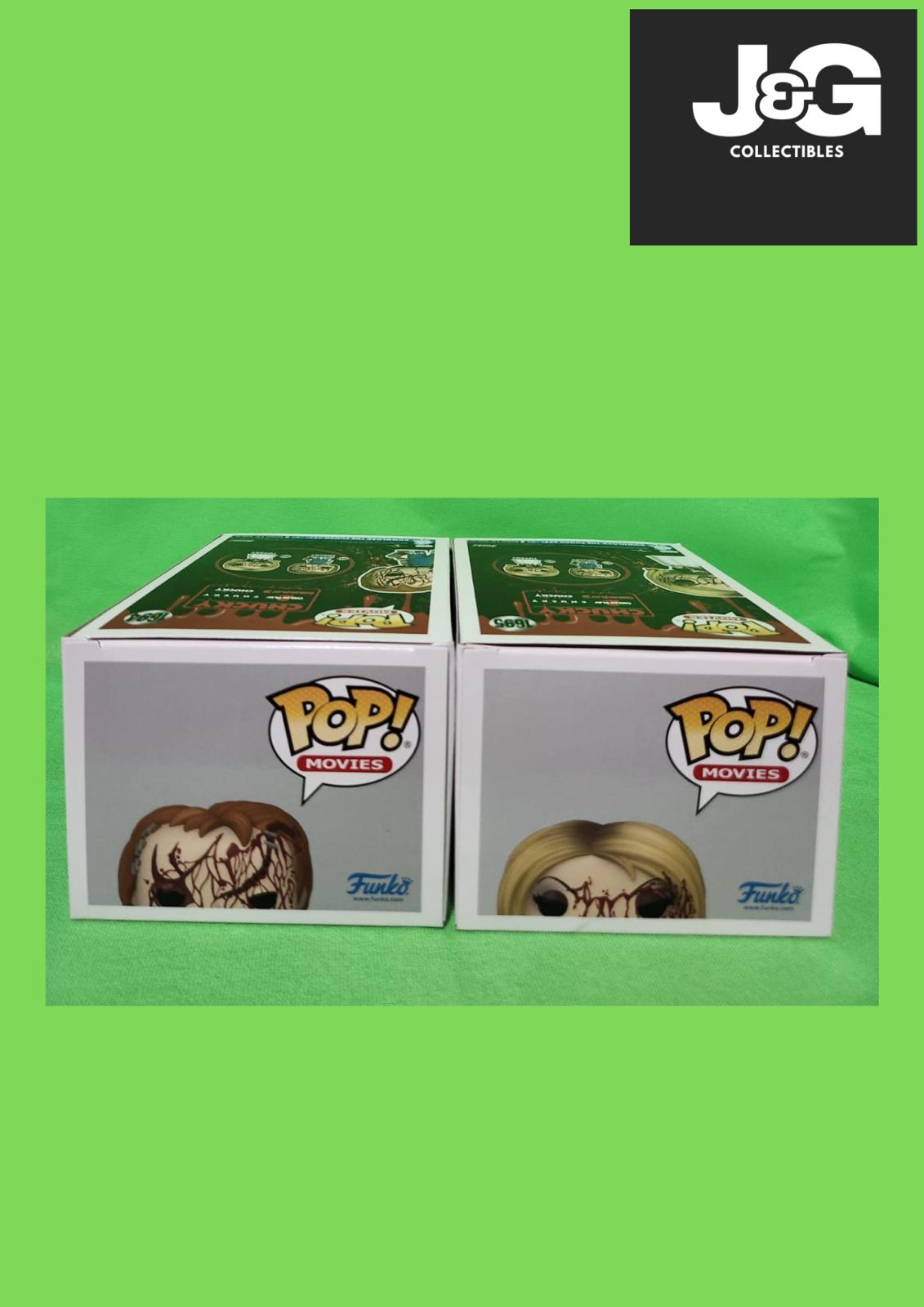 Funko Pop! Chucky Bloody Chucky and Bloody Tiffany Exclusives