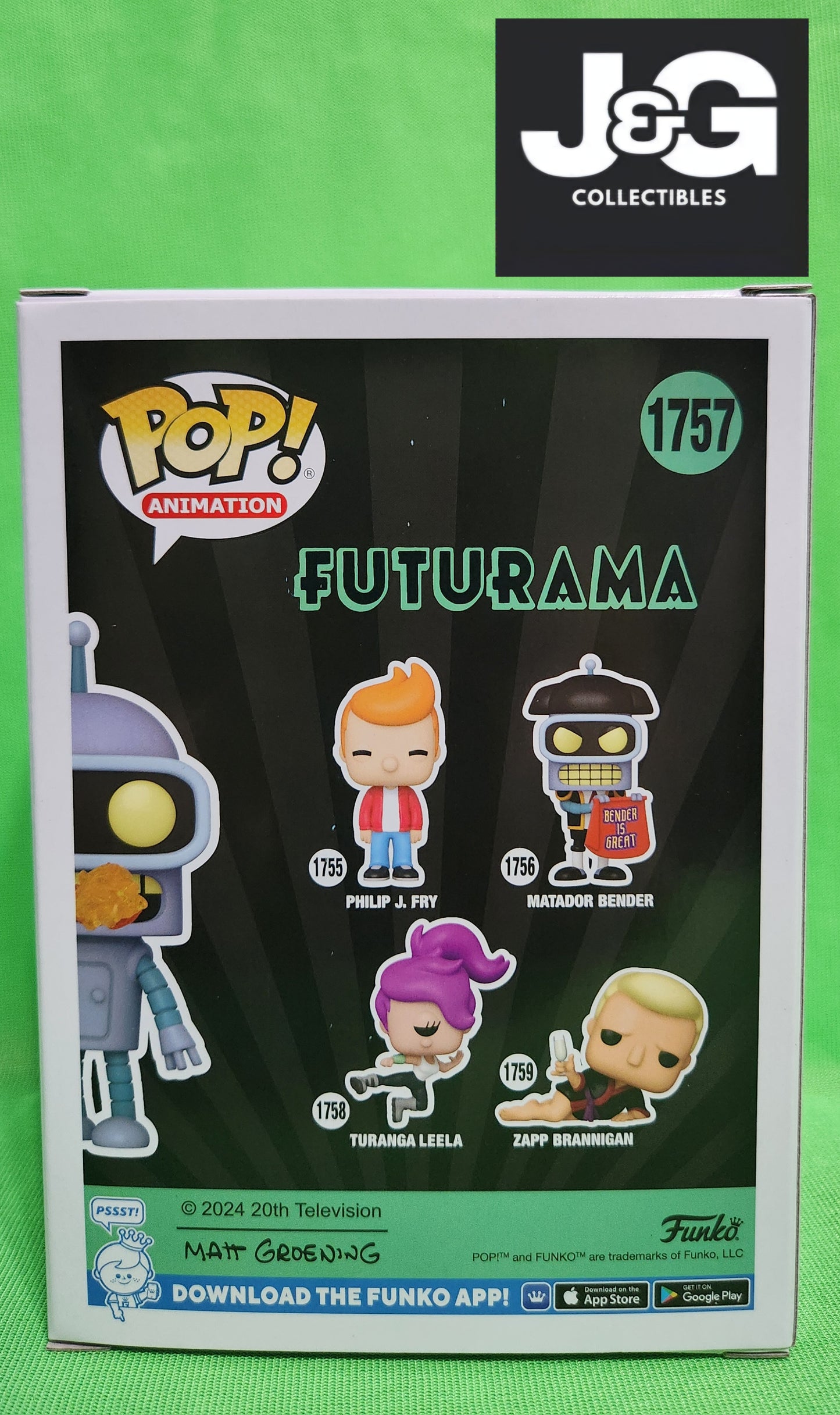 Funko Pop! Futurama Bender Chase Glow in the Dark