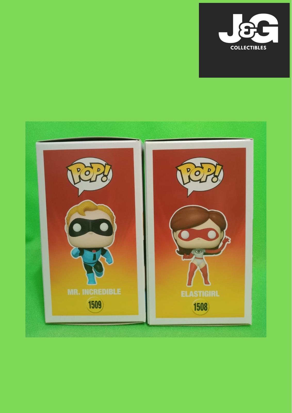 Funko Pop! The Incredibles Mr. Incredible And Elastigirl Chase Set