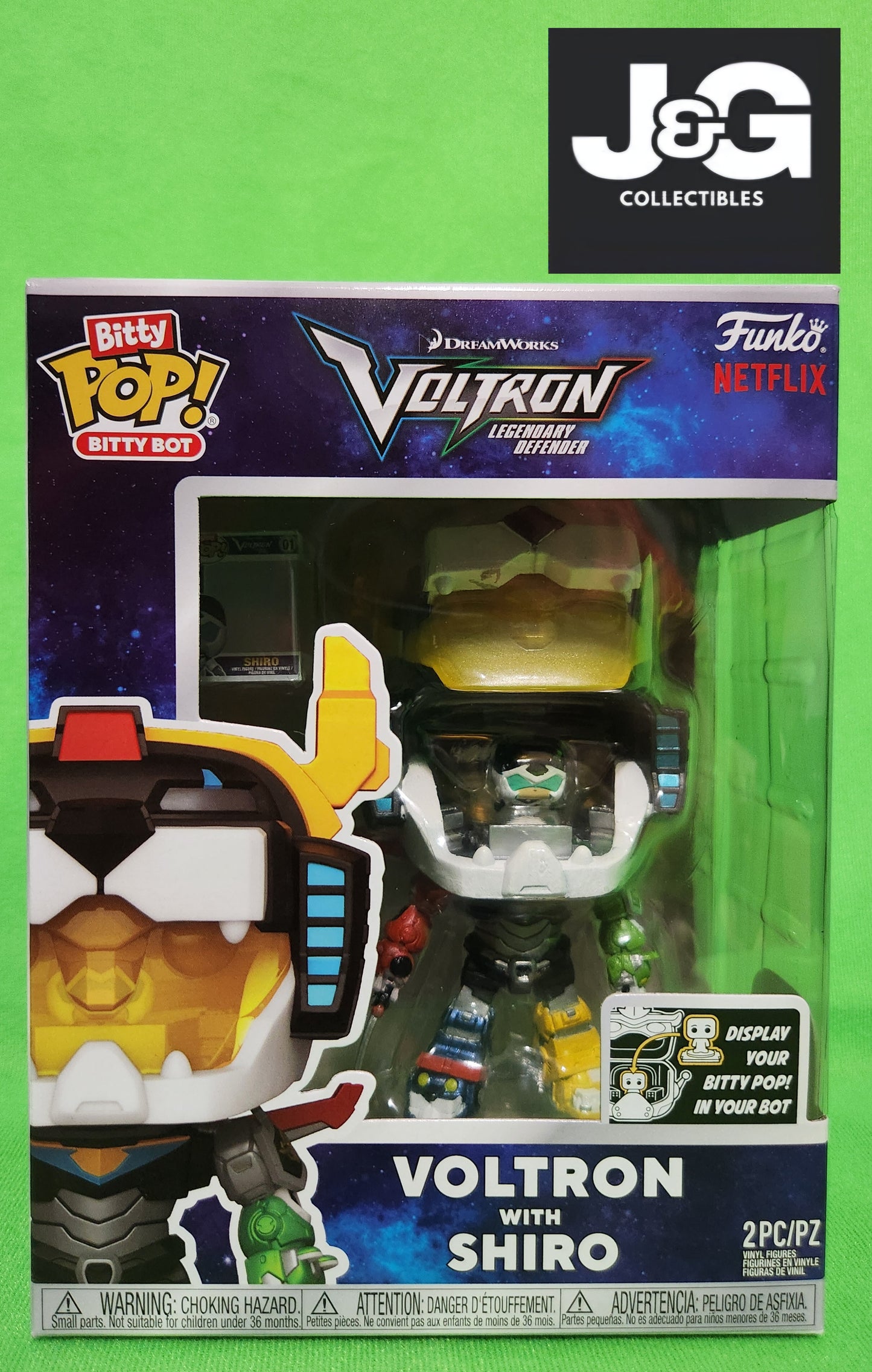 Funko Bitty Pop Bitty Bot Voltron Legendary Defender with Shiro Bitty Pop