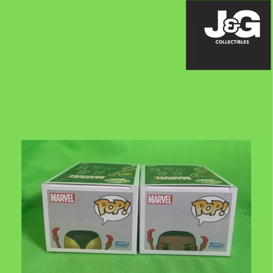 Funko Pop! Marvel Miles Morales Iron Spider Chase And Common Set
