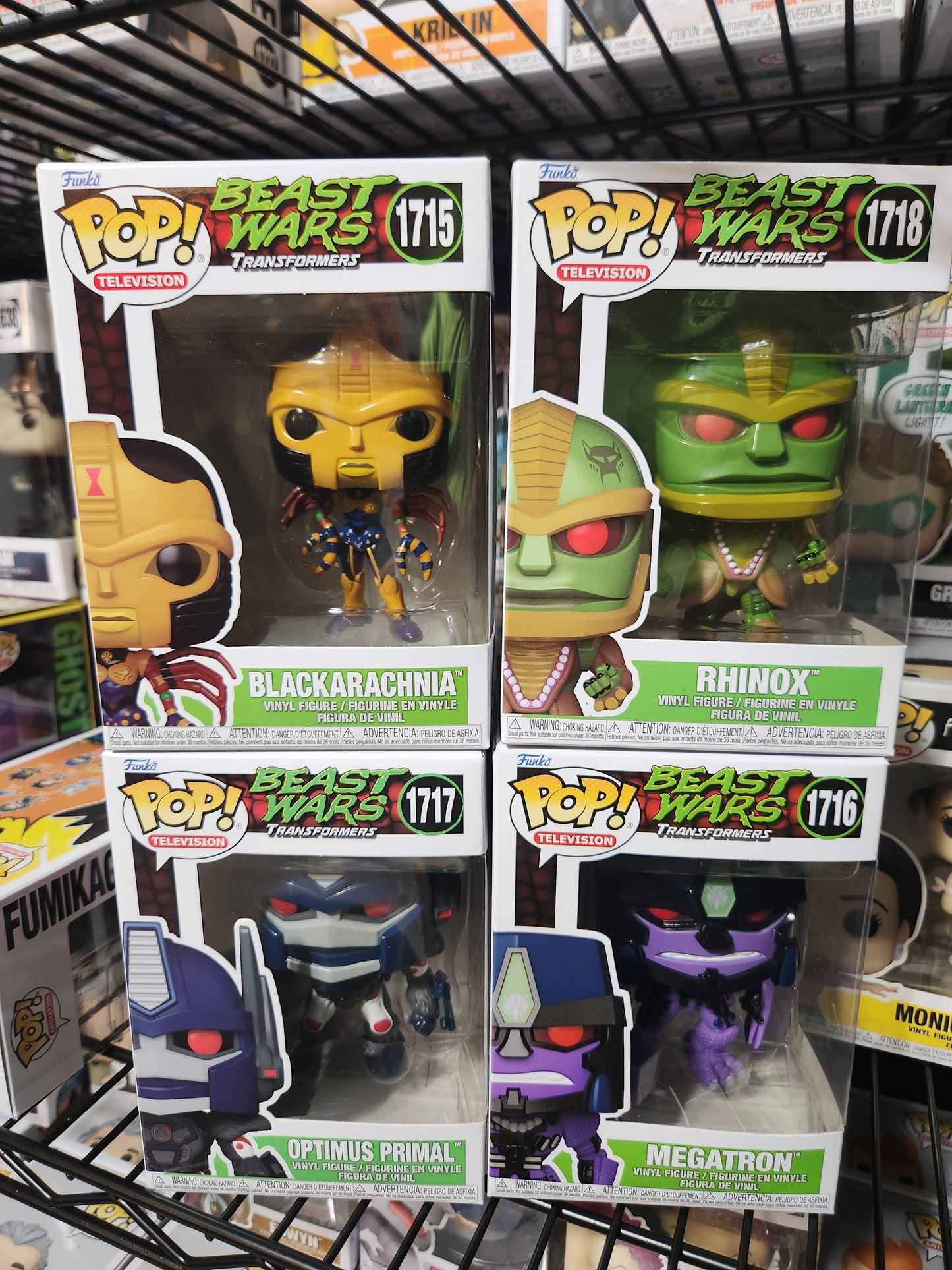 Funko Pop! Transformers Beast Wars Set Of 4 Pops
