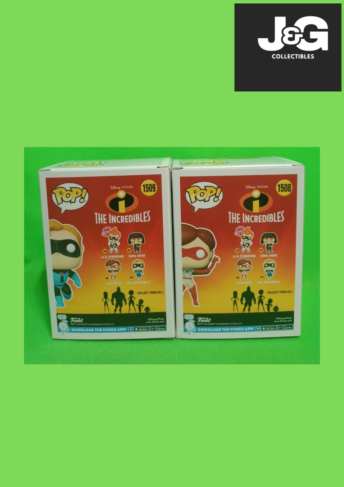 Funko Pop! The Incredibles Mr. Incredible And Elastigirl Chase Set