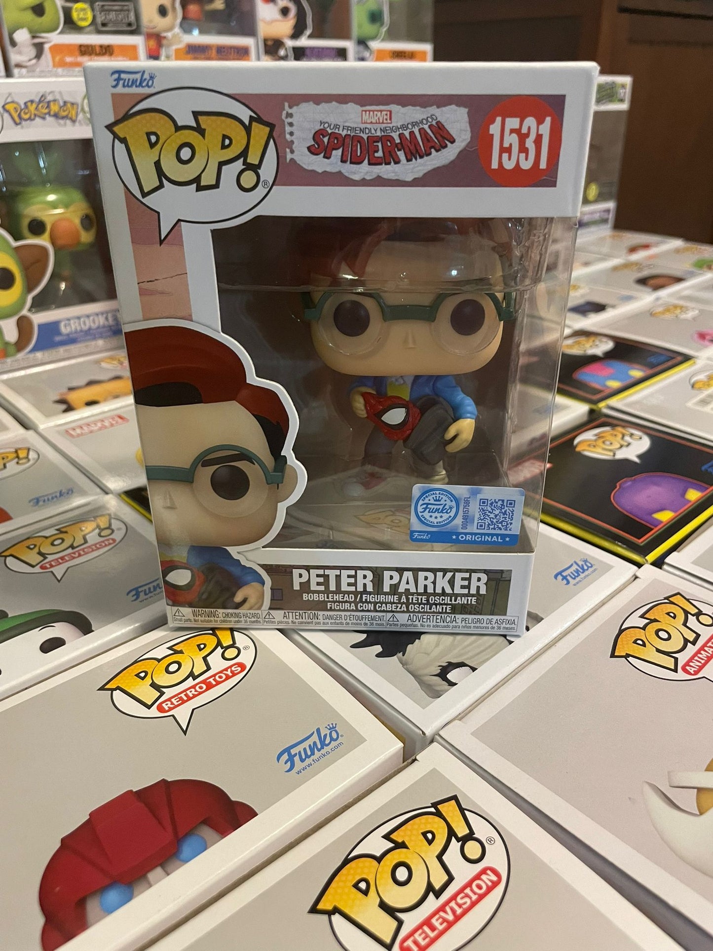 Funko Pop! Your Friendly Neighborhood Spider-Man Peter Parker Exclusive