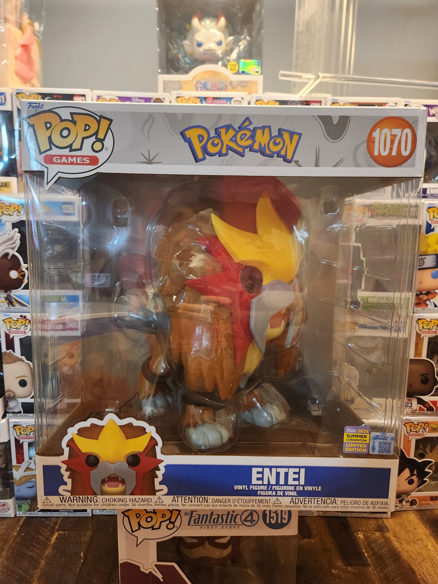 Funko Pop! Jumbo 10" Pokemon Entei SDCC Exclusive