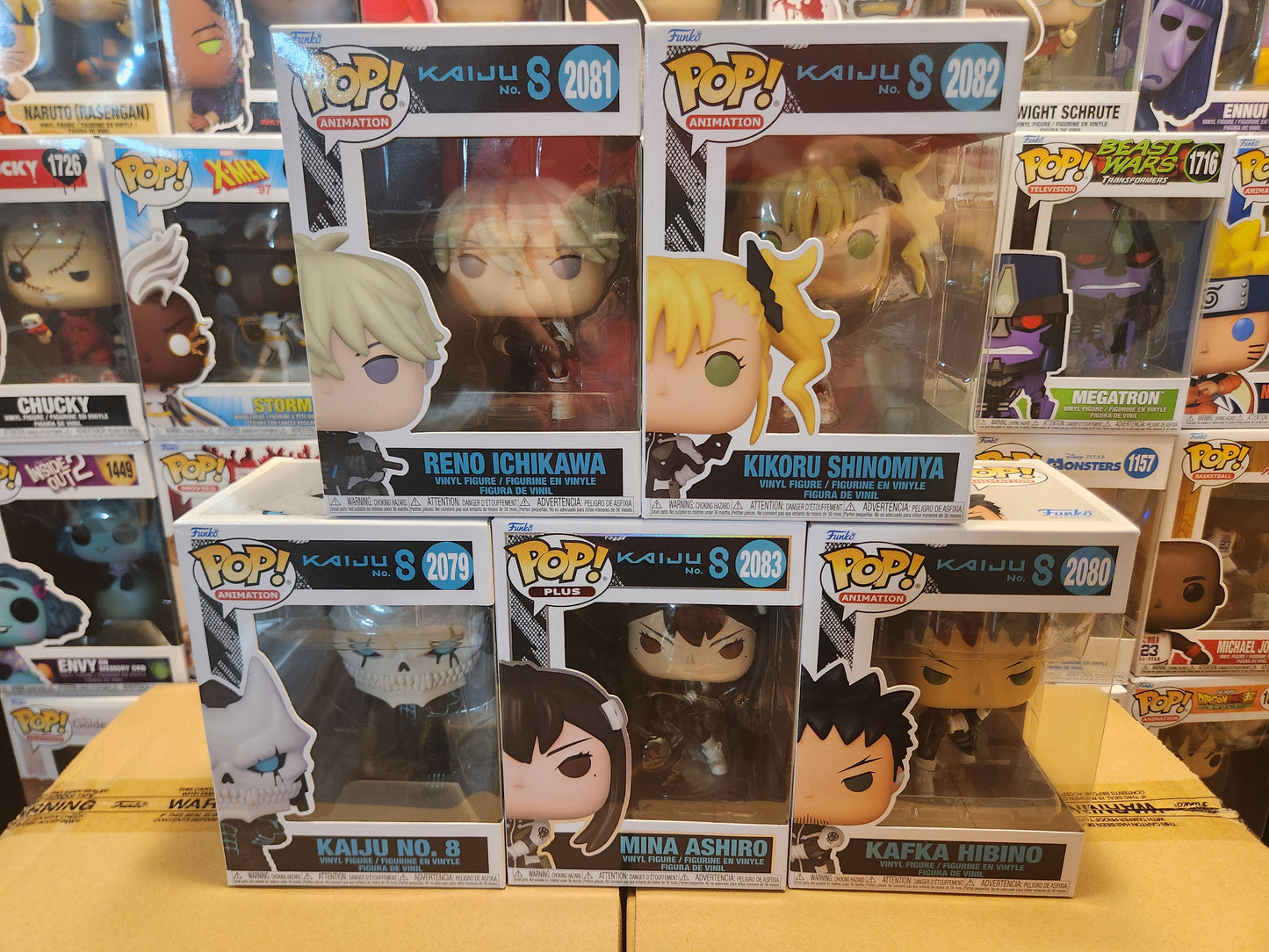 Funko Pop! Kaiju No 8 Full Set Of 5 Commons