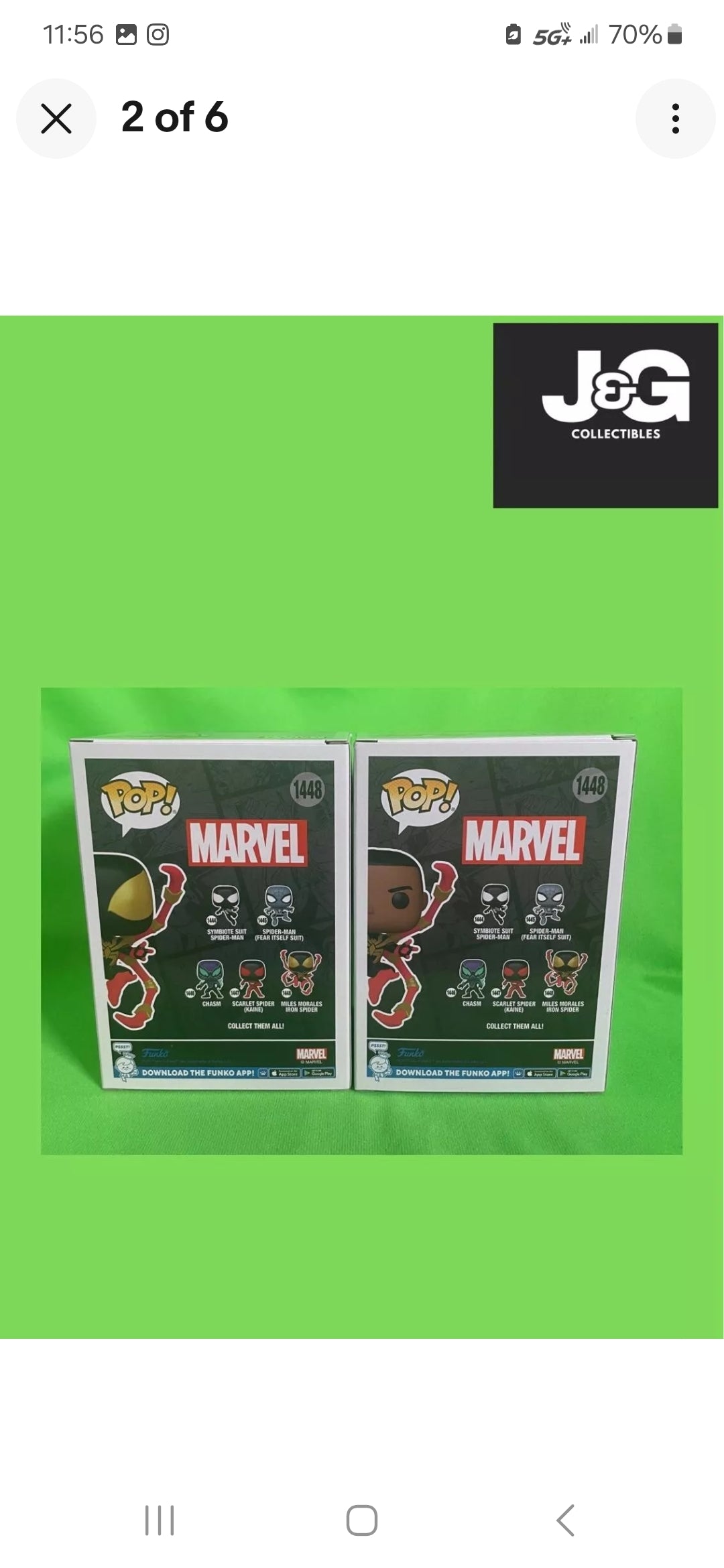 Funko Pop! Marvel Miles Morales Iron Spider Chase And Common Set