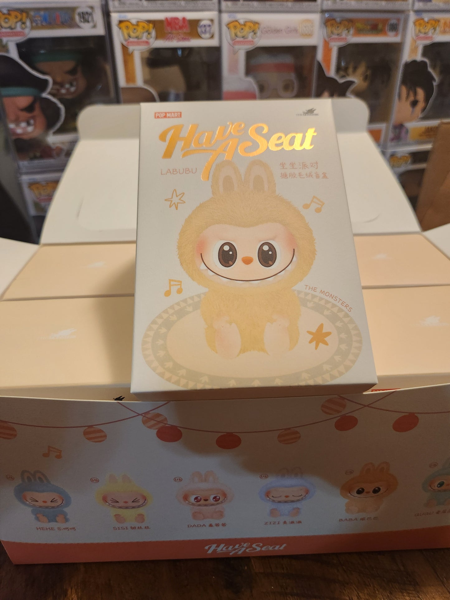 Pop Mart The Monsters Have A Seat Vinyl Face Plush Keychain (1 Random box)