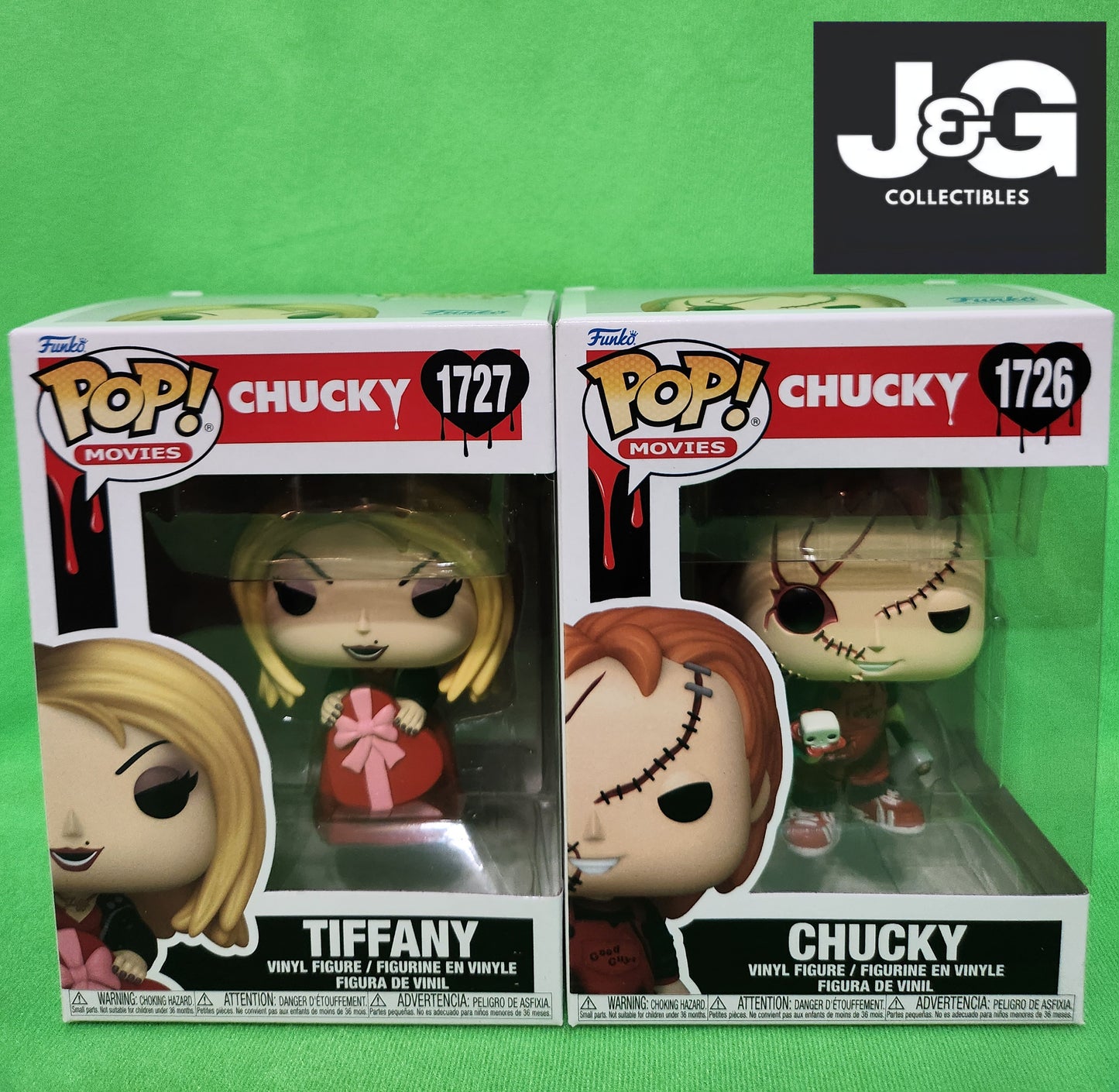 Funko Pop! Chucky Valentines Chucky and Tiffany Set