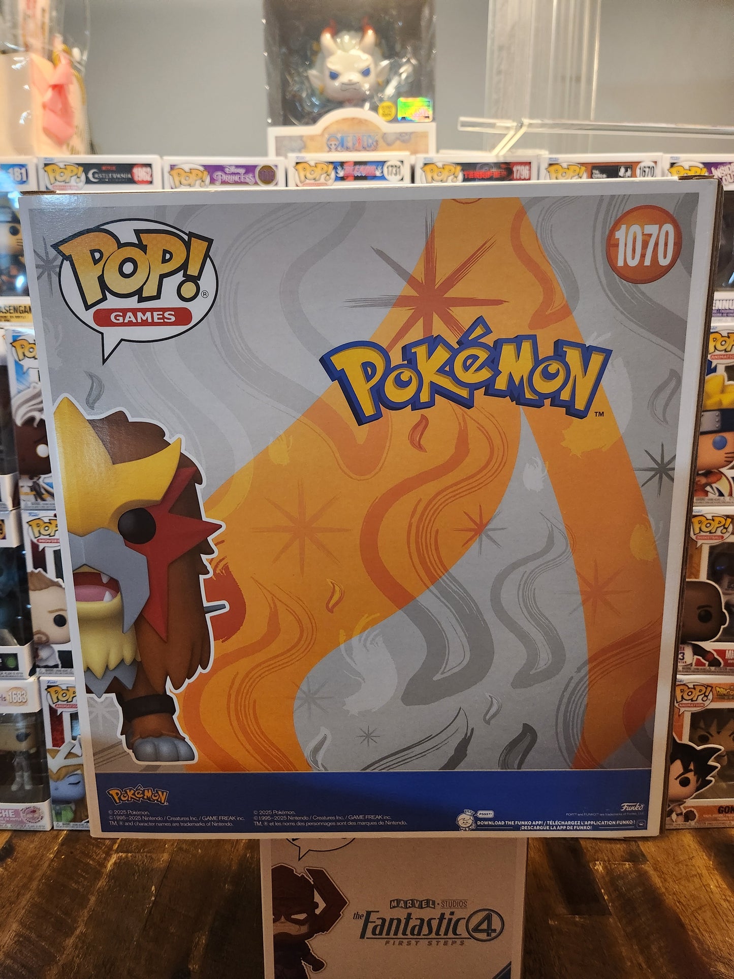 Funko Pop! Jumbo 10" Pokemon Entei SDCC Exclusive