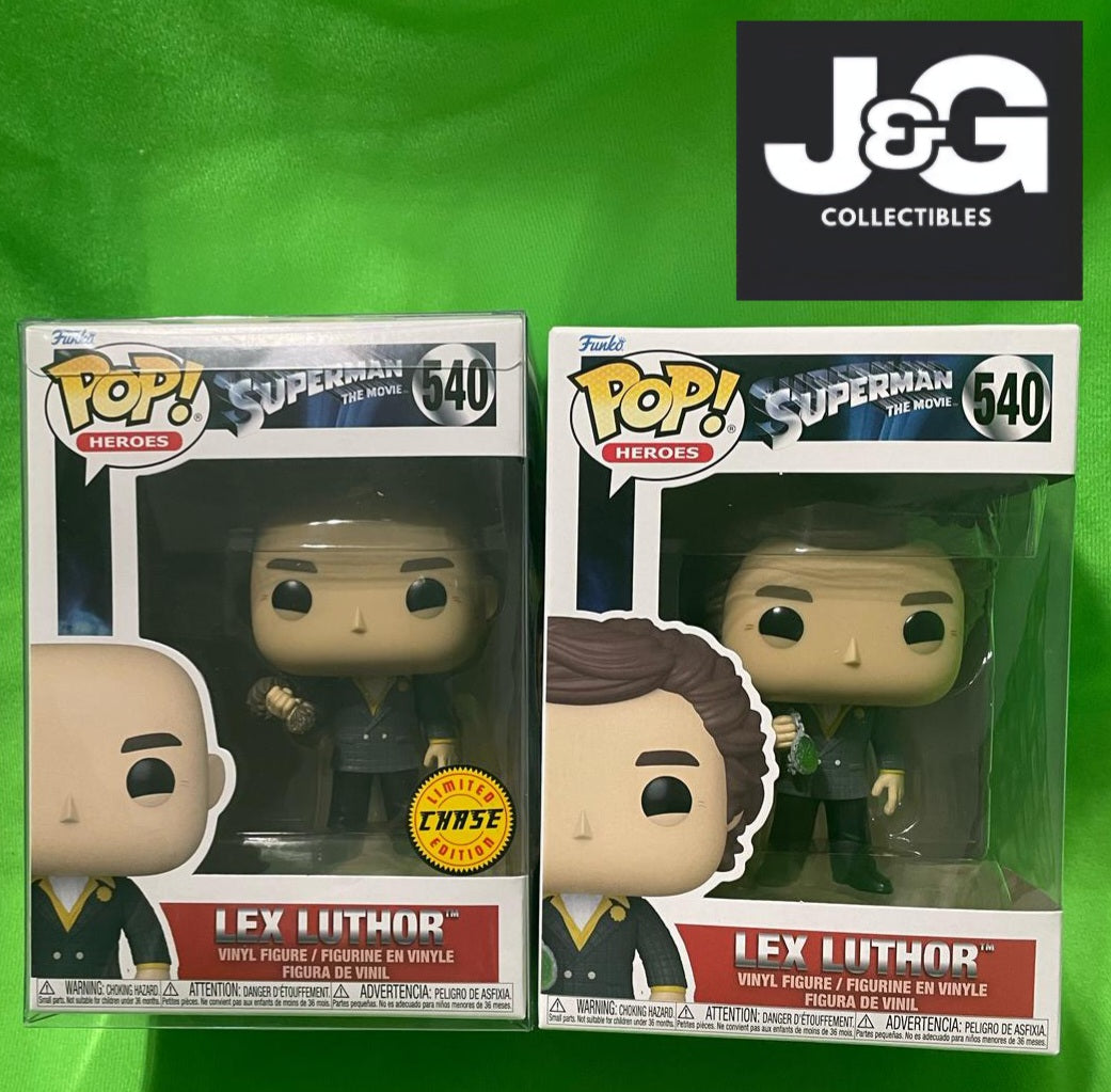 Funko Pop! DC Universe Lex Luthor Chase And Common Bundle