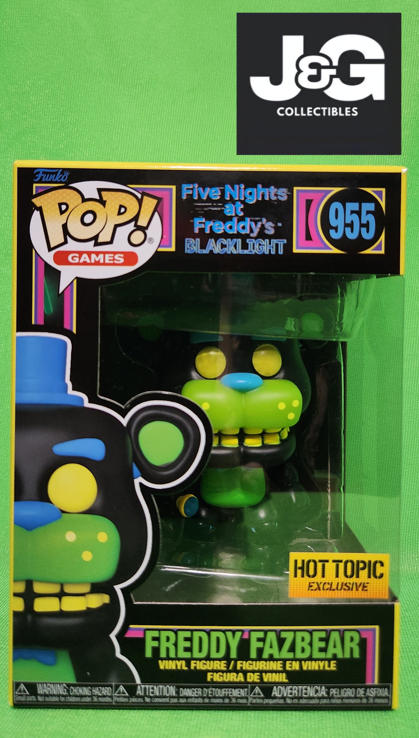 Funko Pop! FNAF Freddy Fazbear Black Light Exclusive