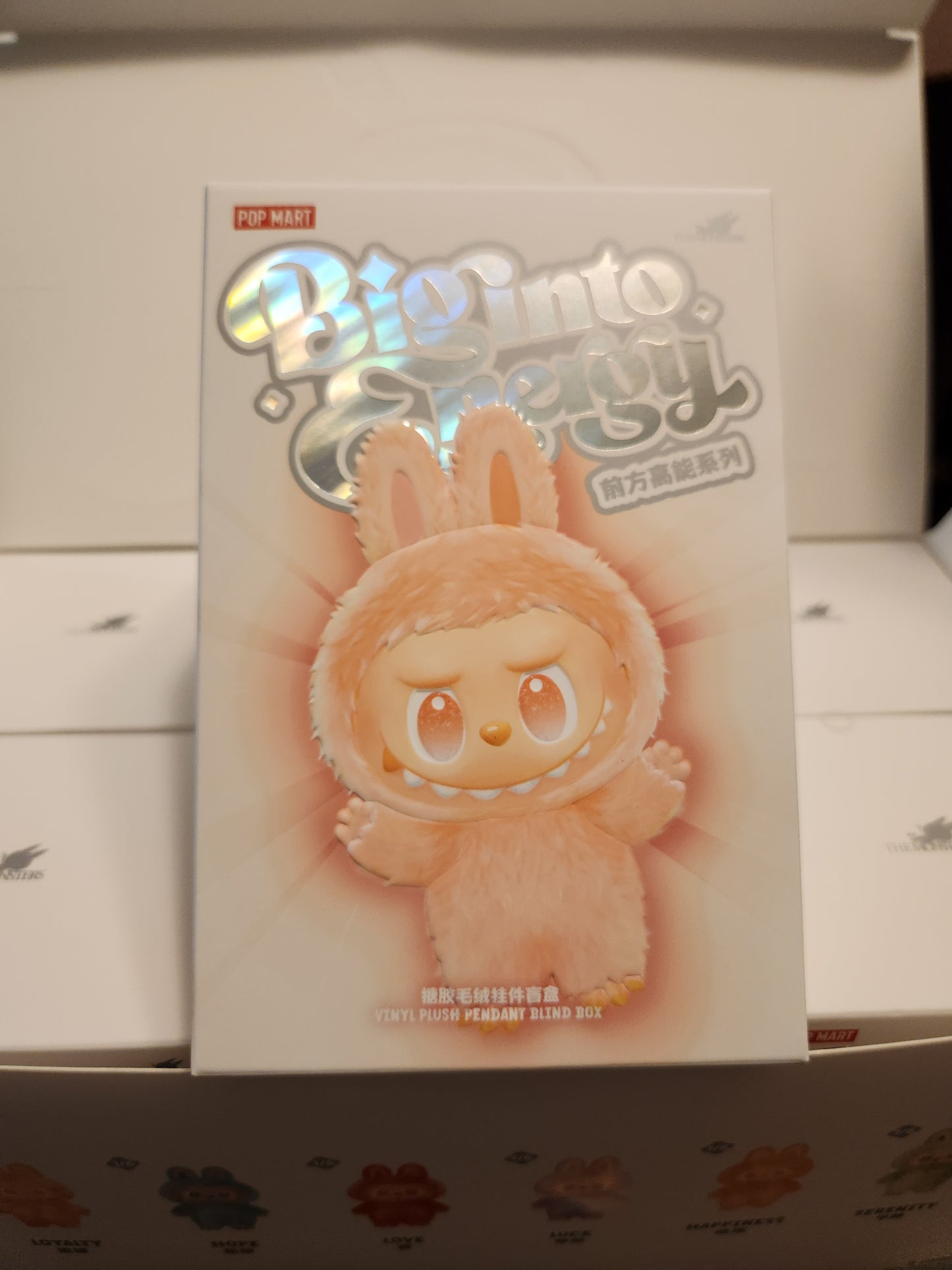 Pop Mart The Monsters Big Into Energy Vinyl Face Plush Keychain (1 Random box)