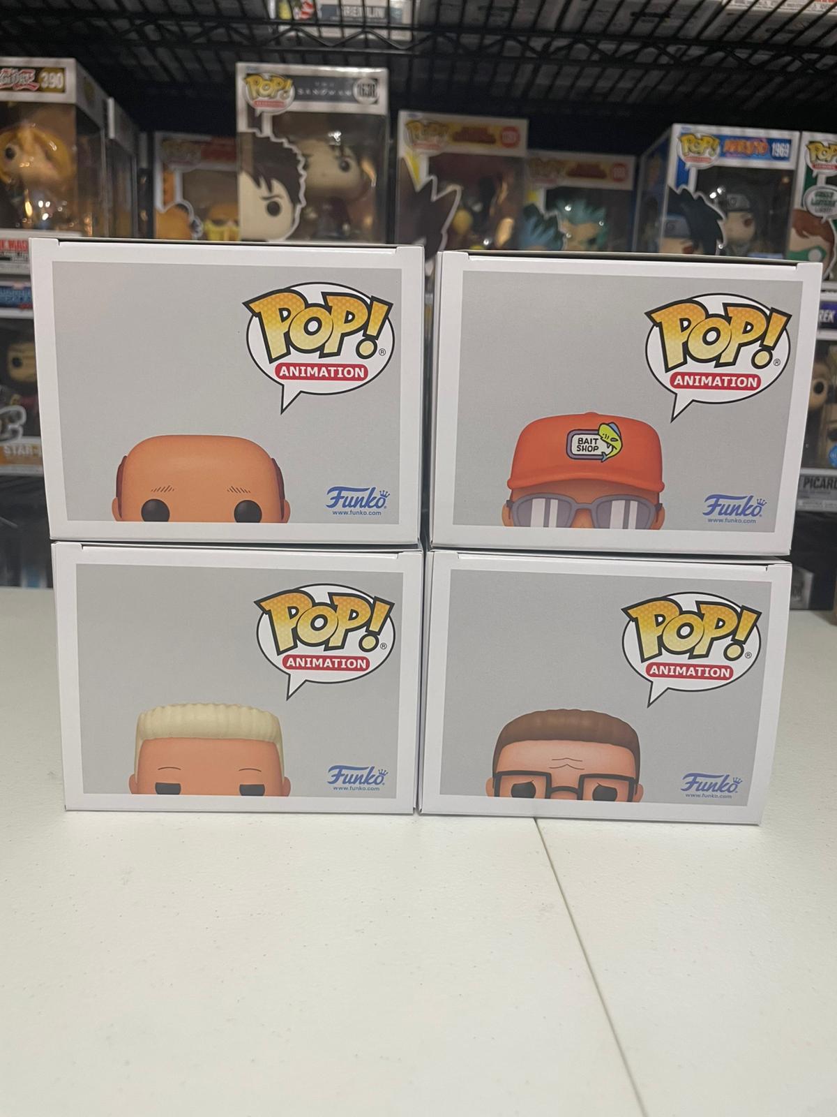 Funko Pop! King of the Hill Set of 4 Pops (Hank, Dale, Bill, Boomhauer)