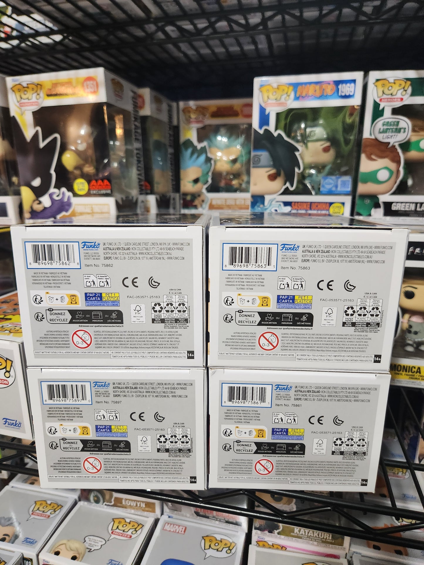 Funko Pop! Daredevil Born Again Set of 4 Pops (Daredevil, Kingpin, Punisher, Bullseye)
