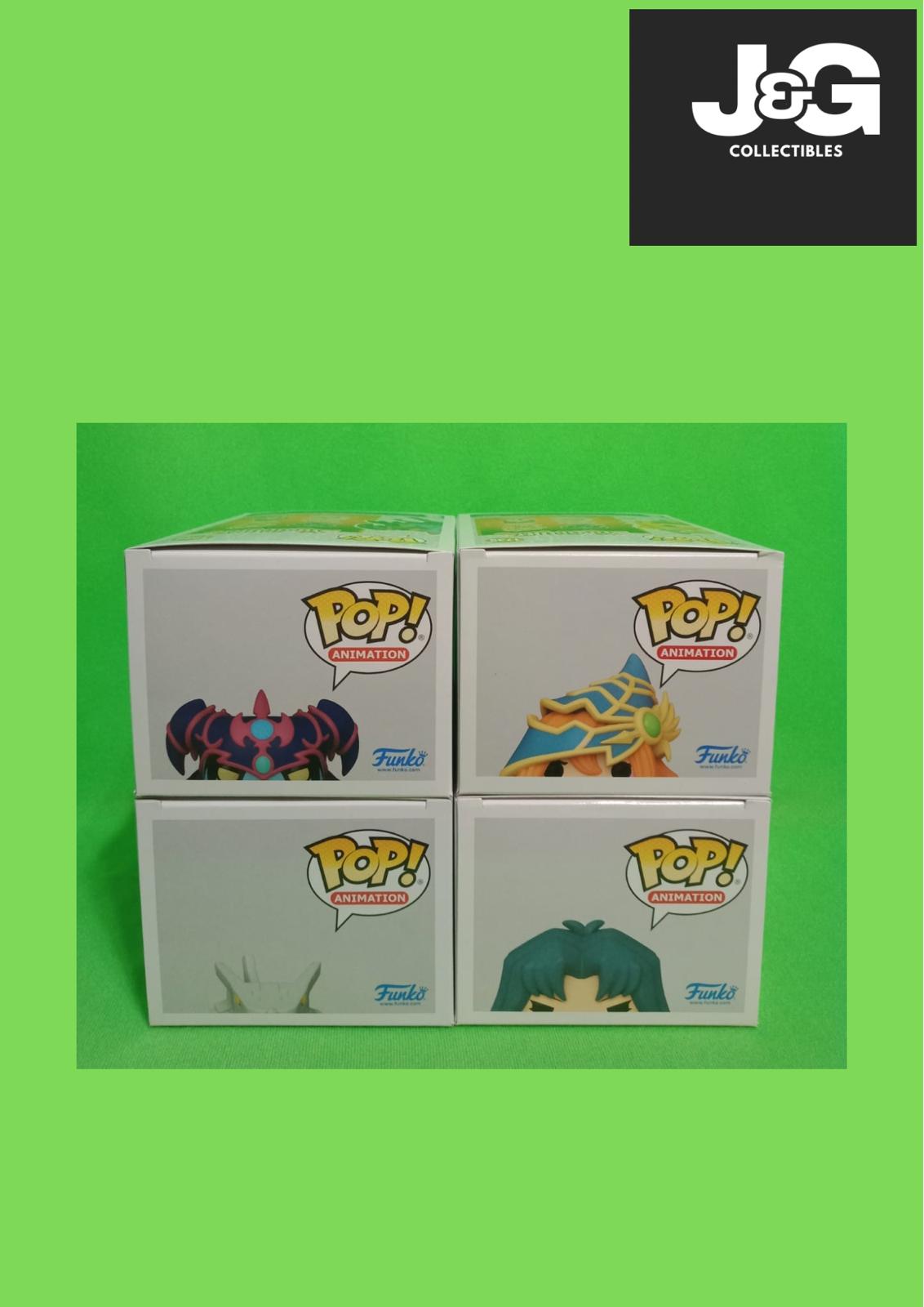 Funko Pop! Yu-Gi-Oh Cyber Dragon,Zane, Magician Of Black Chaos, and Valkria Set