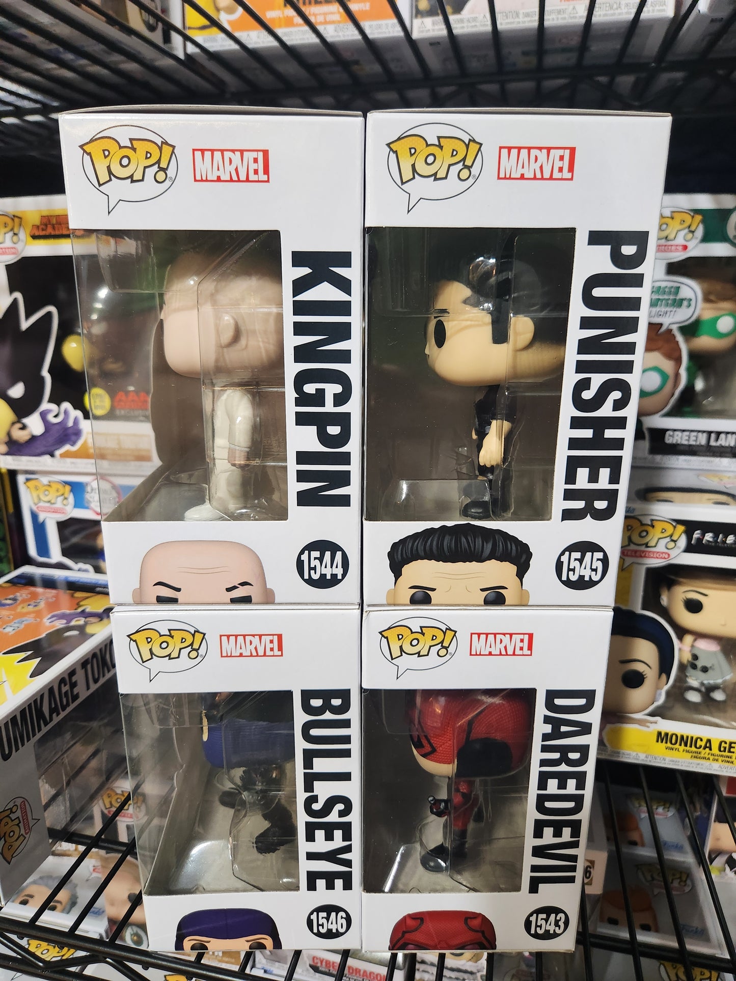 Funko Pop! Daredevil Born Again Set of 4 Pops (Daredevil, Kingpin, Punisher, Bullseye)
