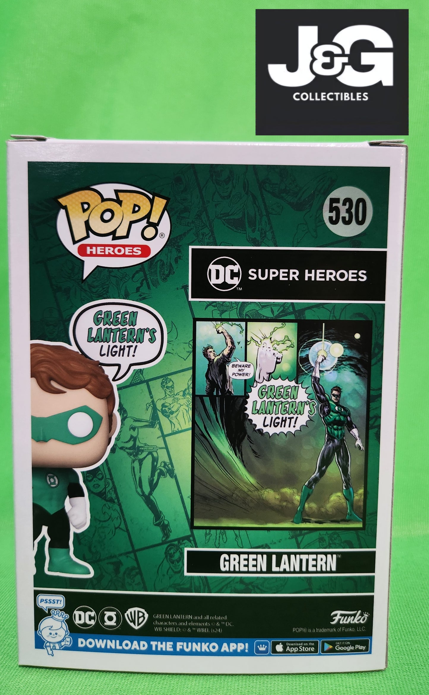Funko Pop! Dc Universe Green Lantern Light Glow In The Dark