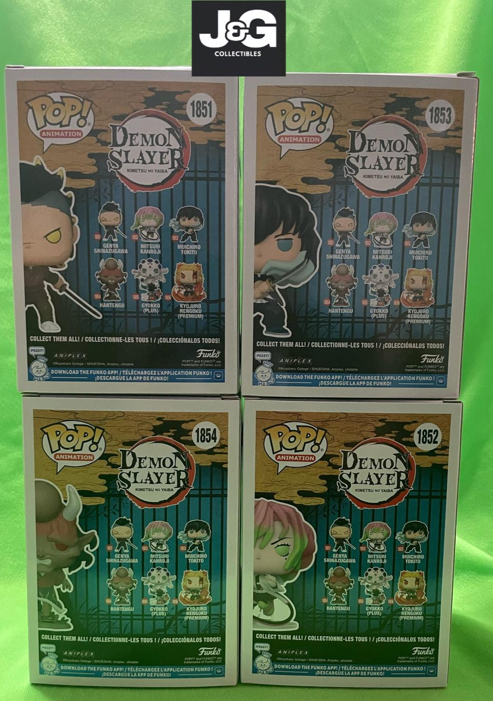 Funko Pop! Demon Slayer Wave 7 Set Of 4 Pops