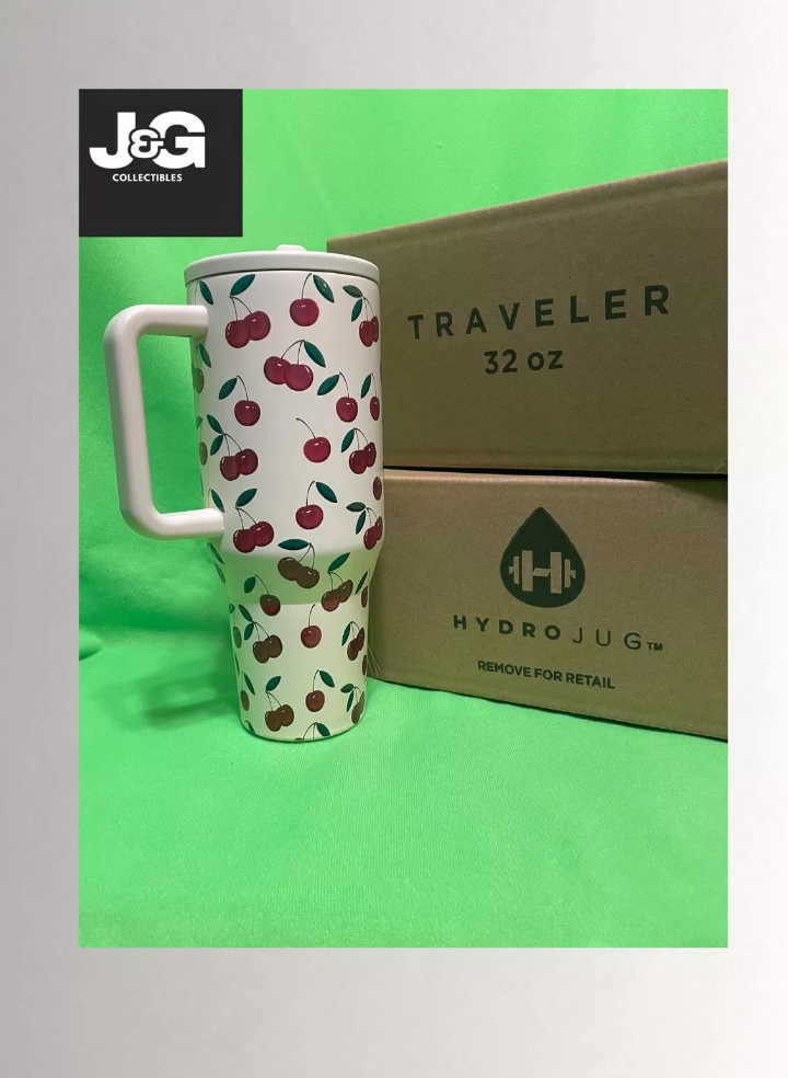 Hydrojug Traveler 32 oz Cherries Limited Edition