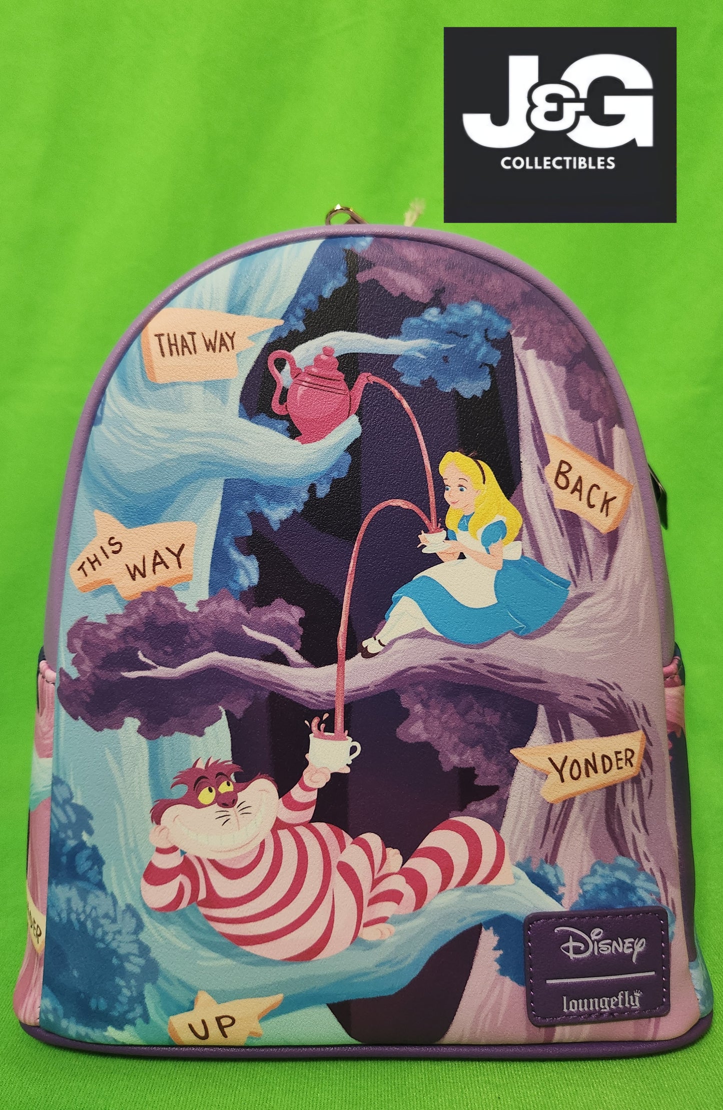 Loungefly Disney Alice In Wonderland Alice and Cheshire Cat Mini Backpack