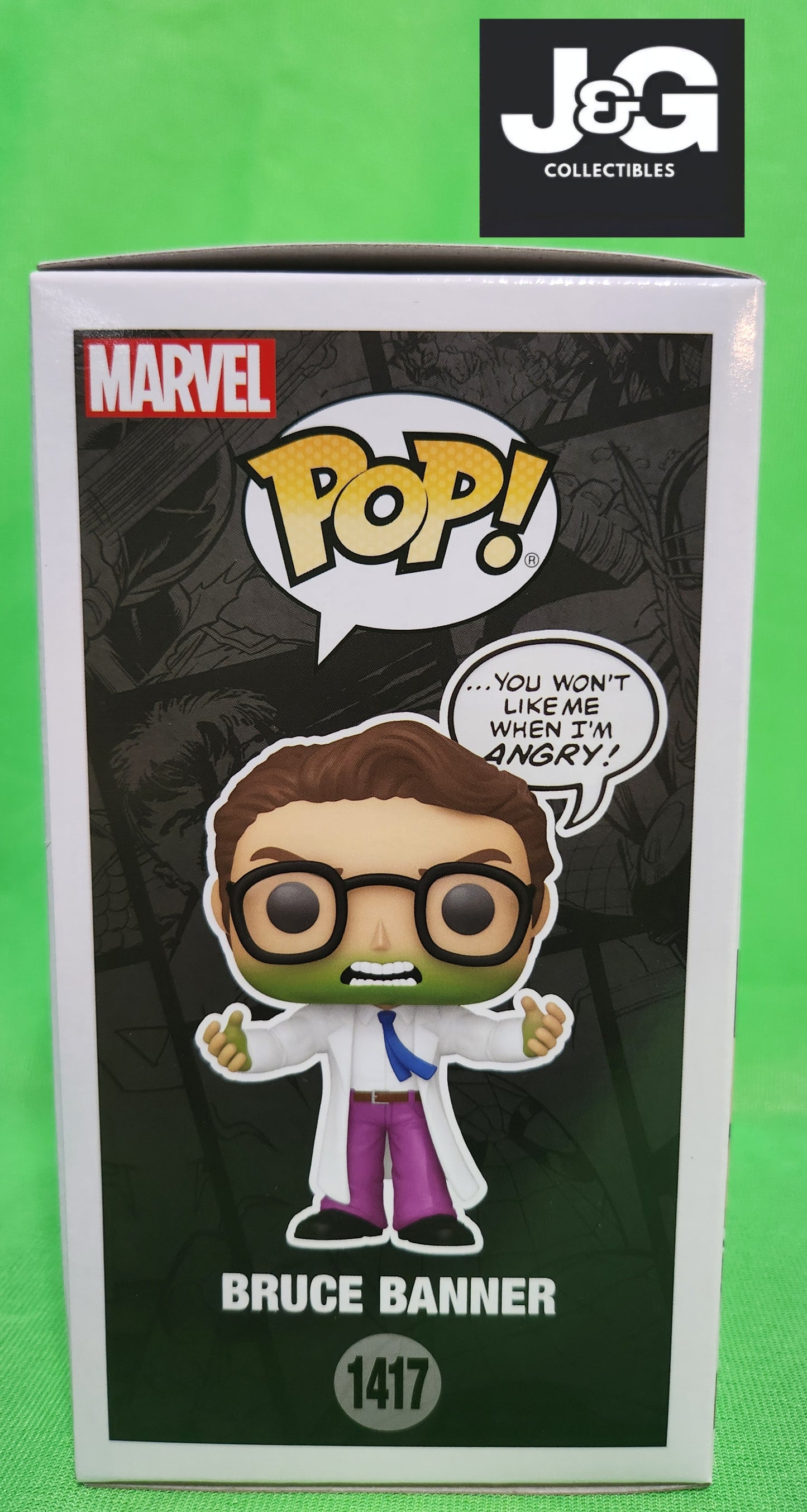 Funko Pop! Marvel Bruce Banner You Won't Like Me When I'm Angry