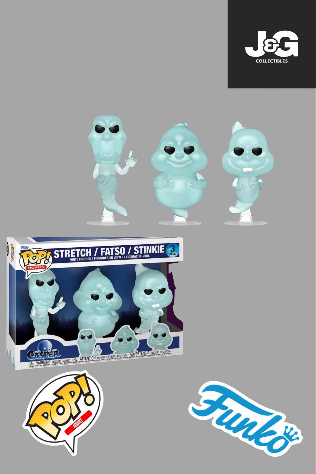 Funko Pop! Casper 30th Anniversary Casper 3 Pack Stretch Fatso Stinkie PREORDER
