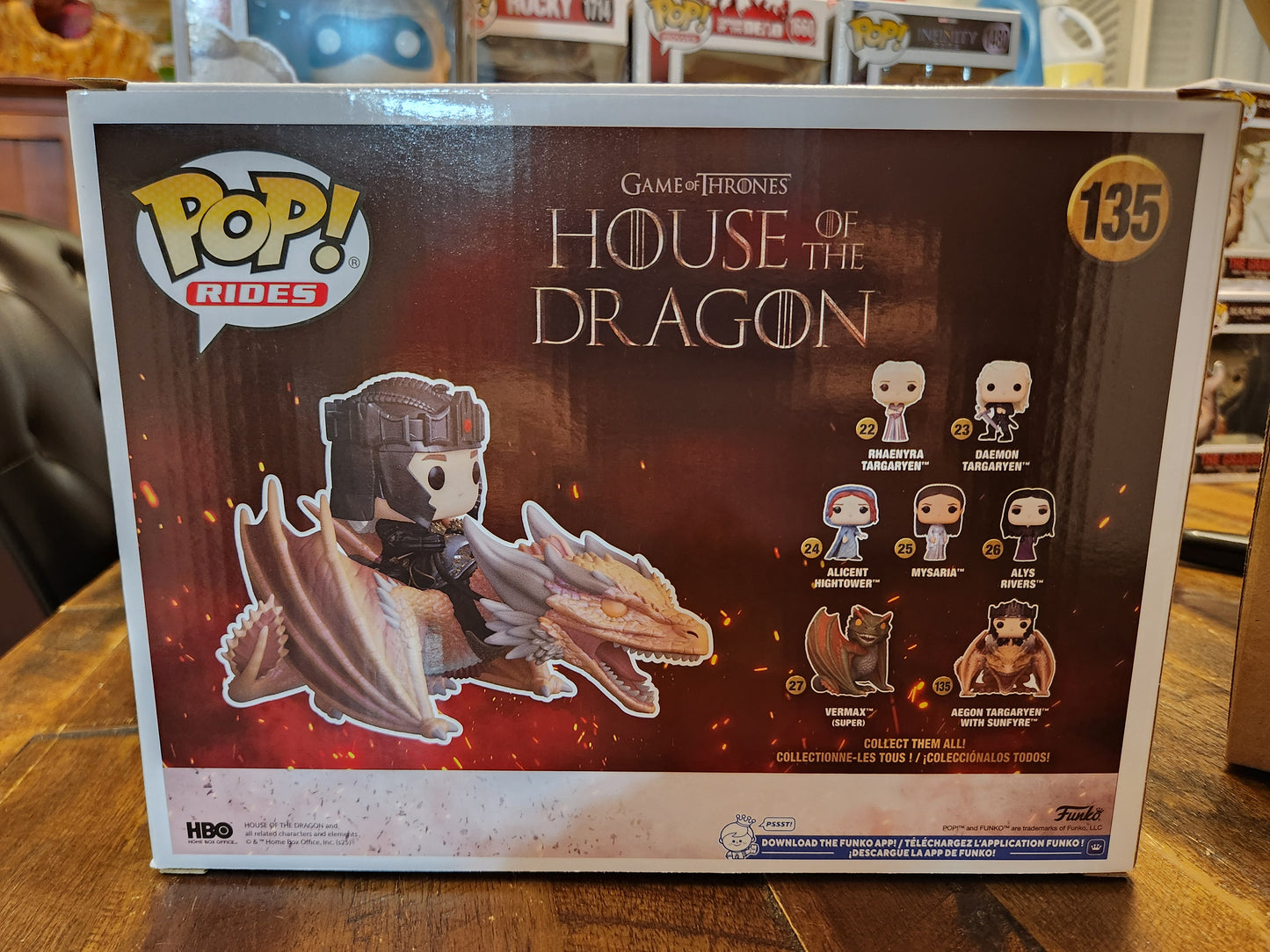 Funko Pop! Rides House of the Dragon Aegon Targaryen with Sunfyre