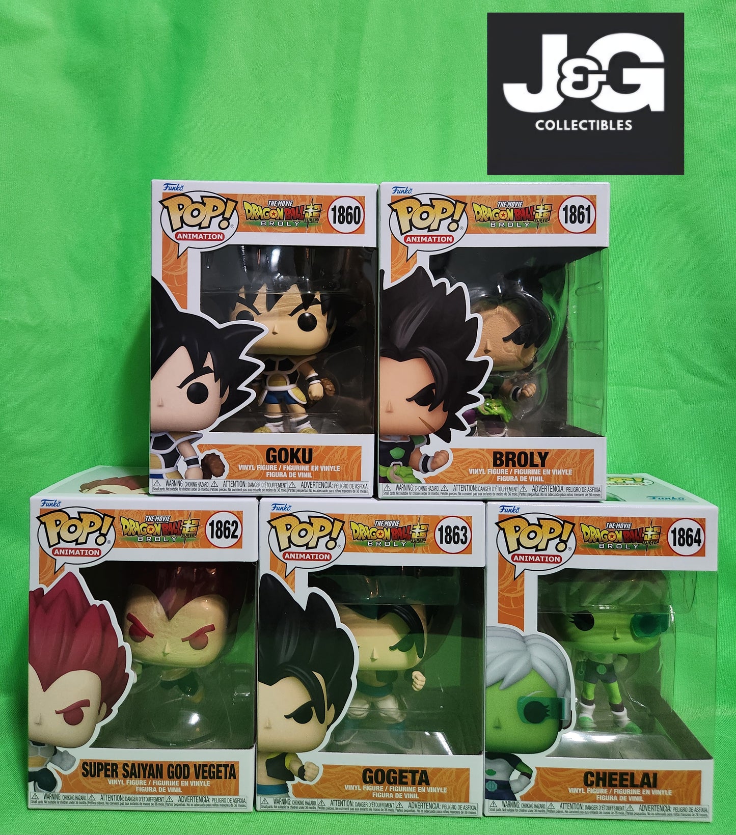 Funko Pop! Dragon Ball Super Broly Set of 5 Pops