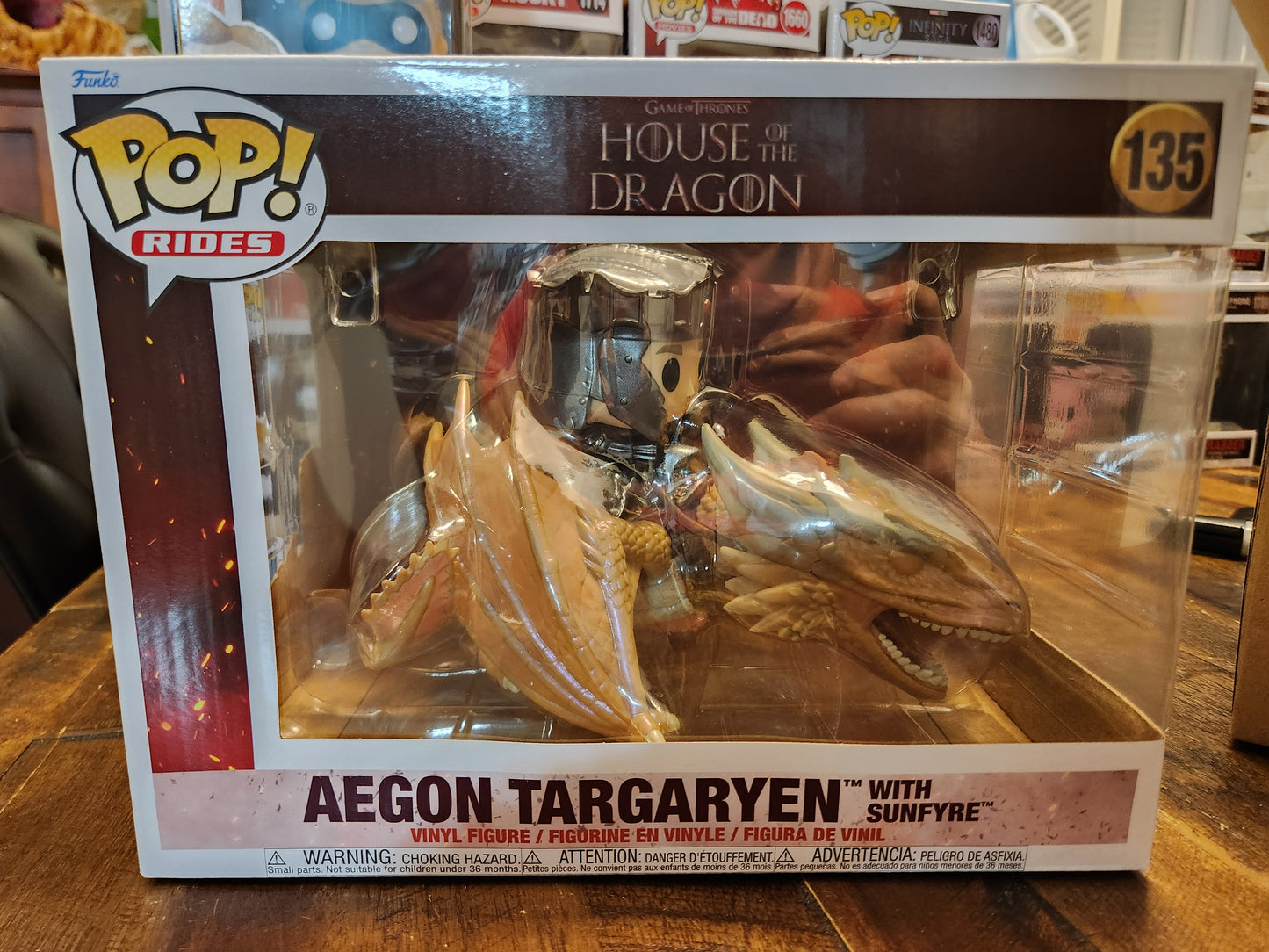 Funko Pop! Rides House of the Dragon Aegon Targaryen with Sunfyre